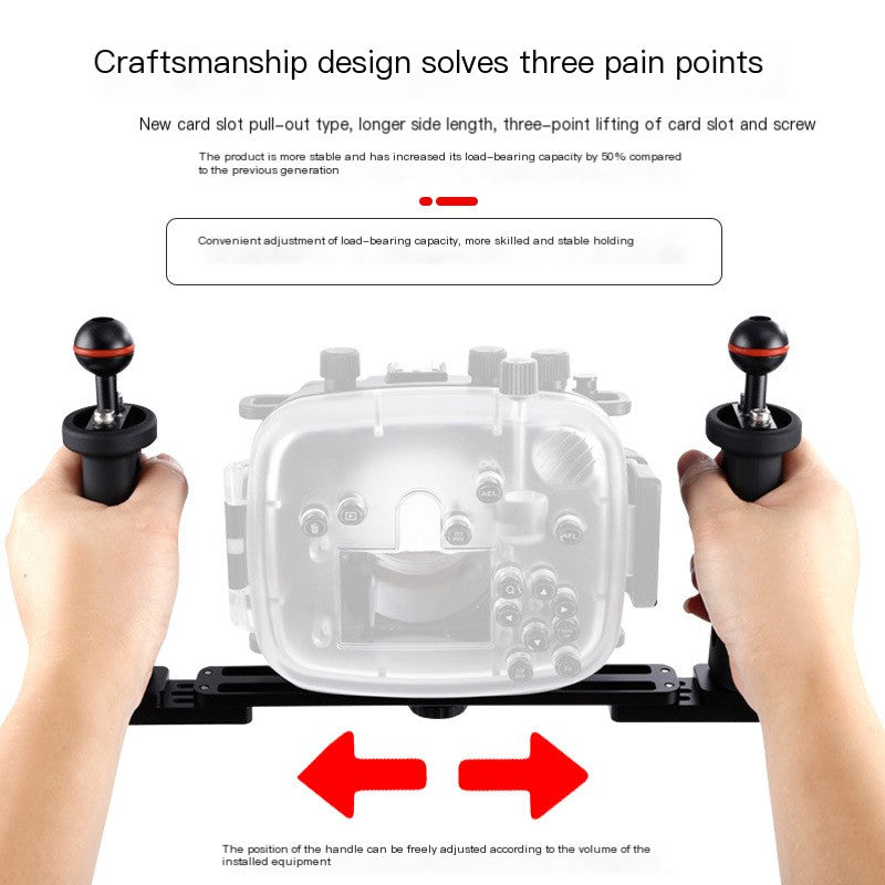 Metal Plastic Handle Underwater Camera Accessory