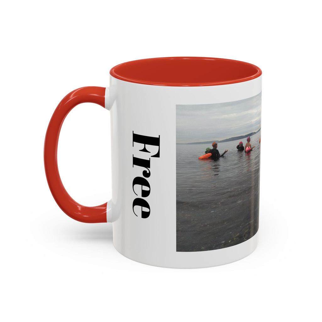 Free Divers Photo Accent Coffee Mug – Scenic Sea Diving Crew 11oz/15oz