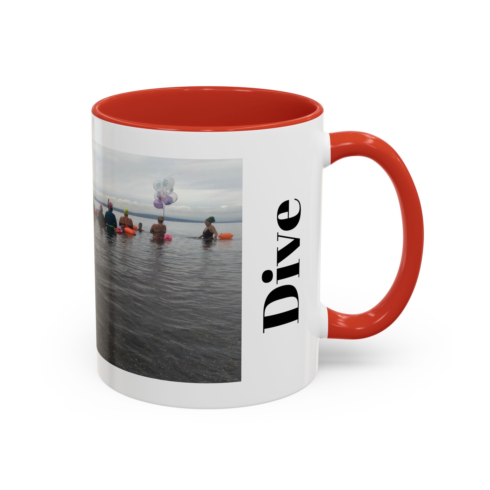 Free Divers Photo Accent Coffee Mug – Scenic Sea Diving Crew 11oz/15oz
