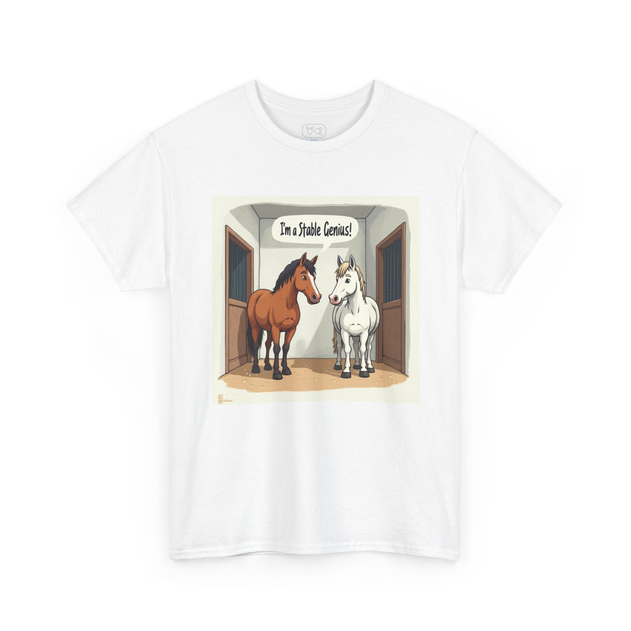 Horse Stable Tee — "I'm Stable Genius" Funny Equestrian T-Shirt