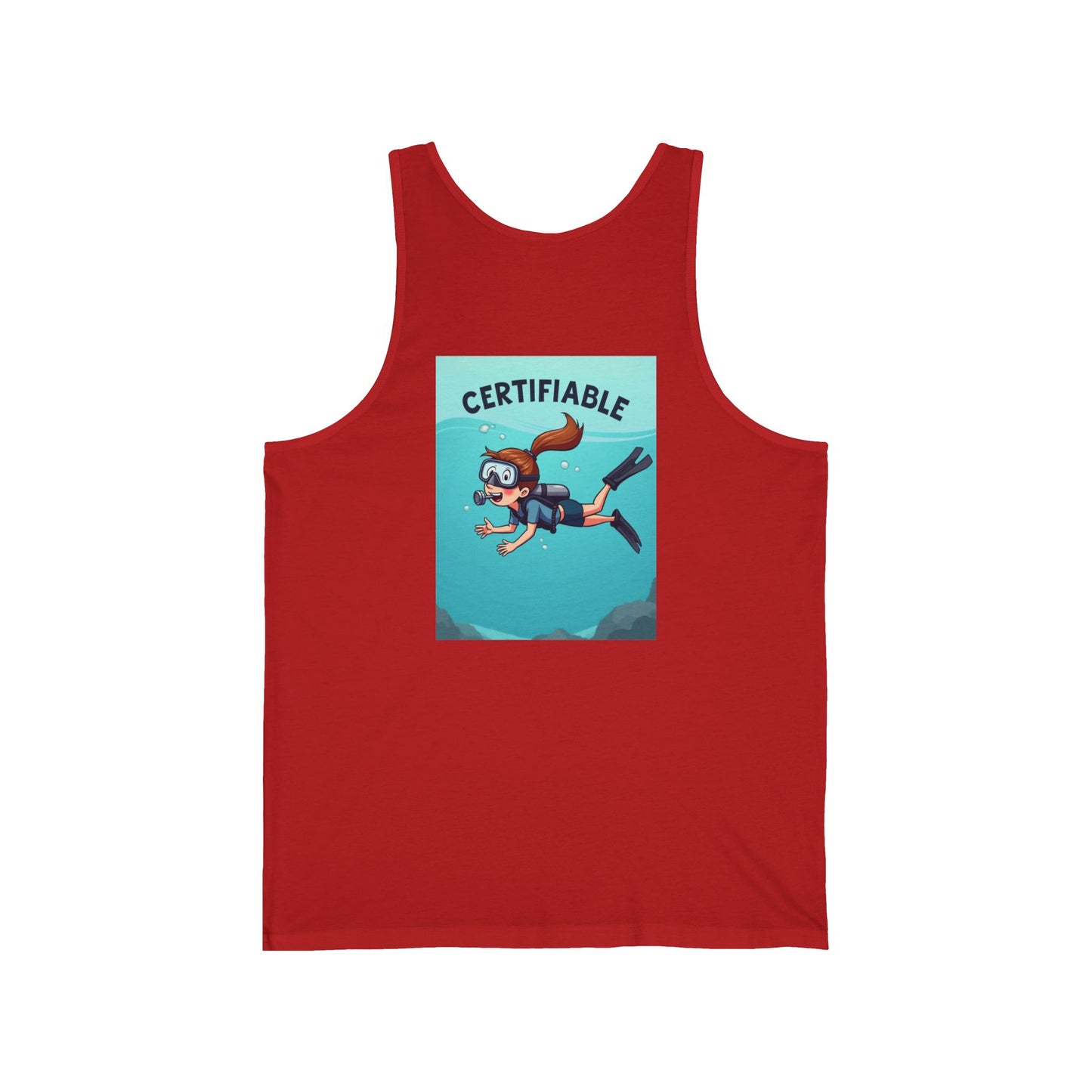 Certified Scuba Diver Tank Top — 'Certifiable' Diving Graphic Tank
