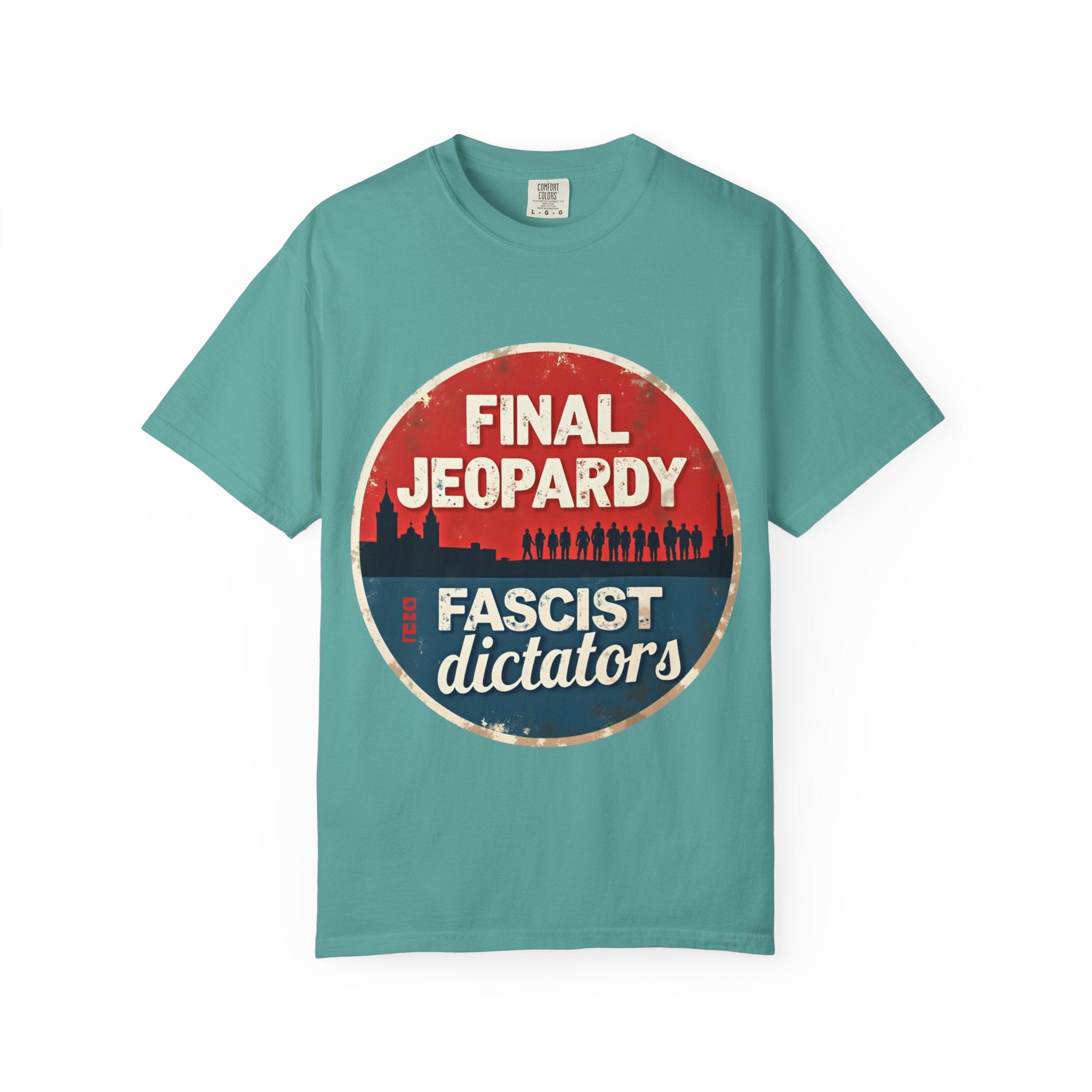 “Final Jeopardy: Fascist Dictators” Vintage Political Graphic Tee