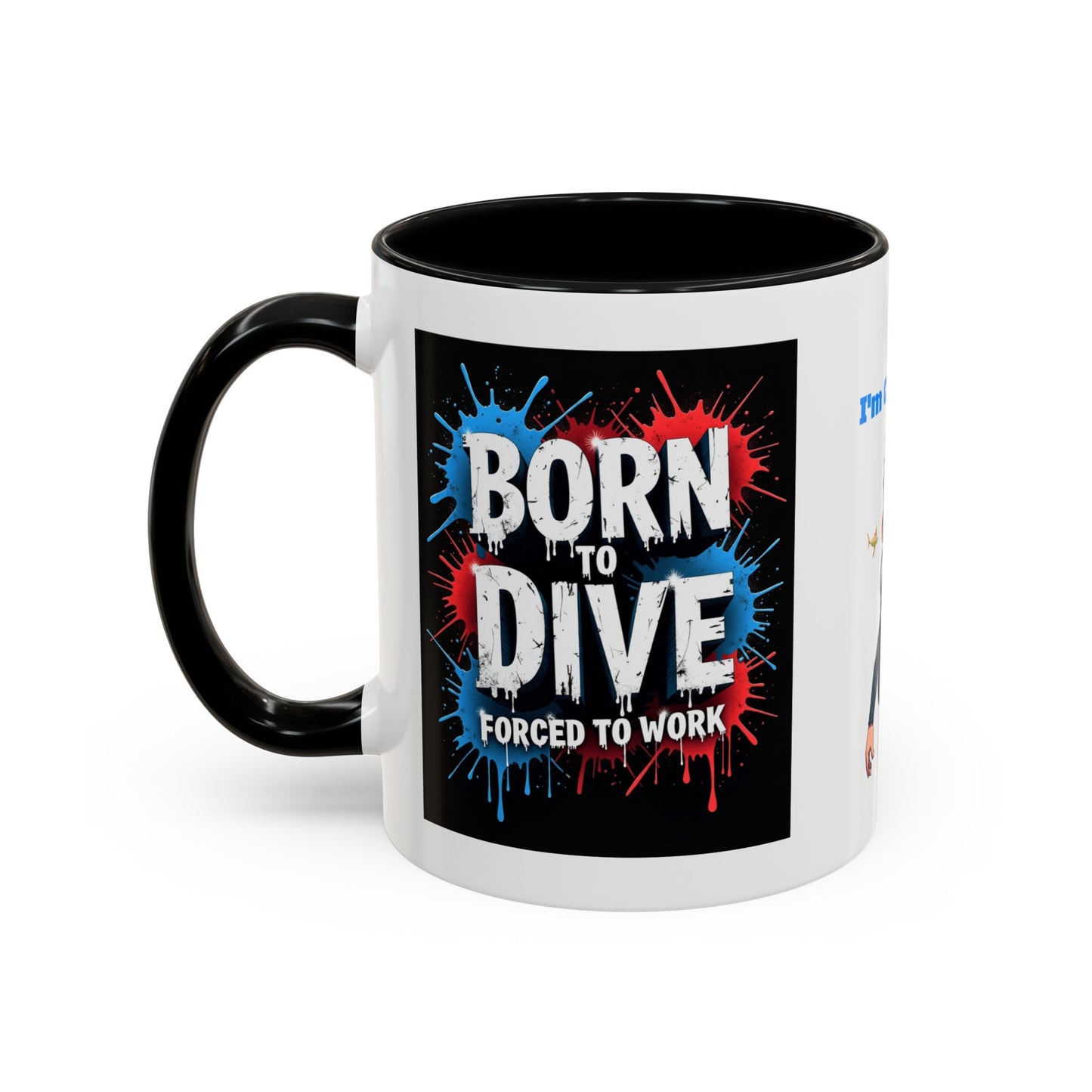 Born to Dive Coffee Mug - 'I'm Certifiable' Scuba Diver Accent Mug (11/15oz)