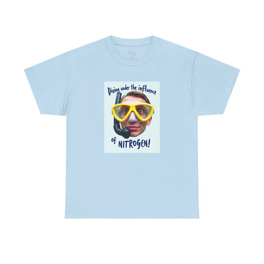Nitrogen Dive Tee — "Diving Under the Influence of Nitrogen" Scuba Humor T-Shirt