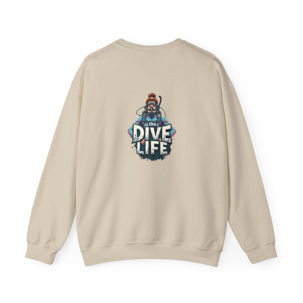 Dive Life Crewneck Sweatshirt – Scuba Diver Graphic Pullover