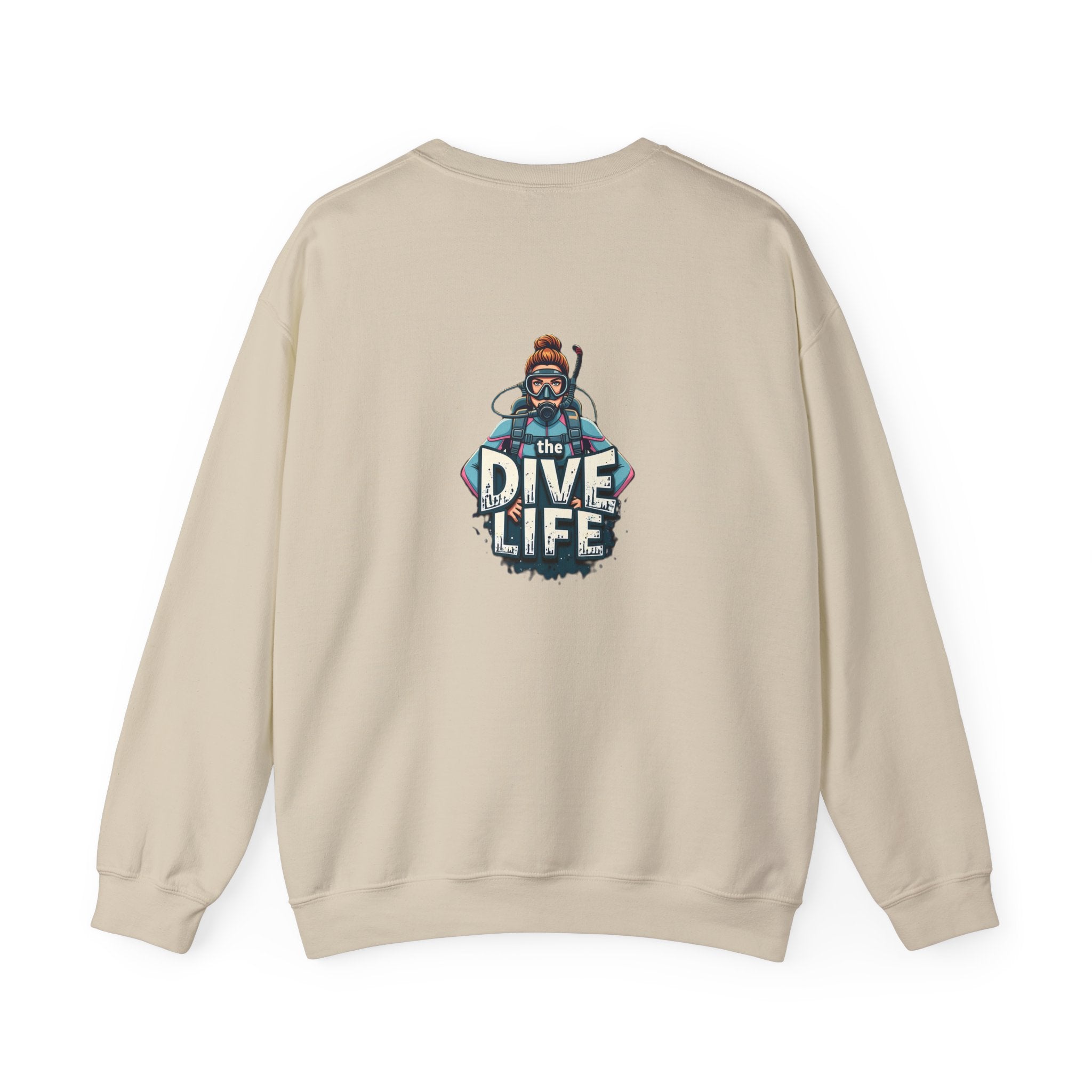 Dive Life Crewneck Sweatshirt – Scuba Diver Graphic Pullover