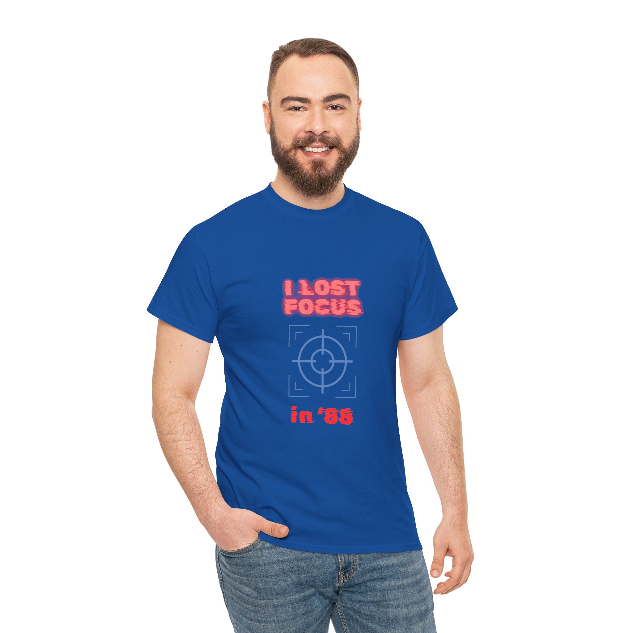I Lost Focus in '88 Tee - Retro Neon Target Graphic T-Shirt