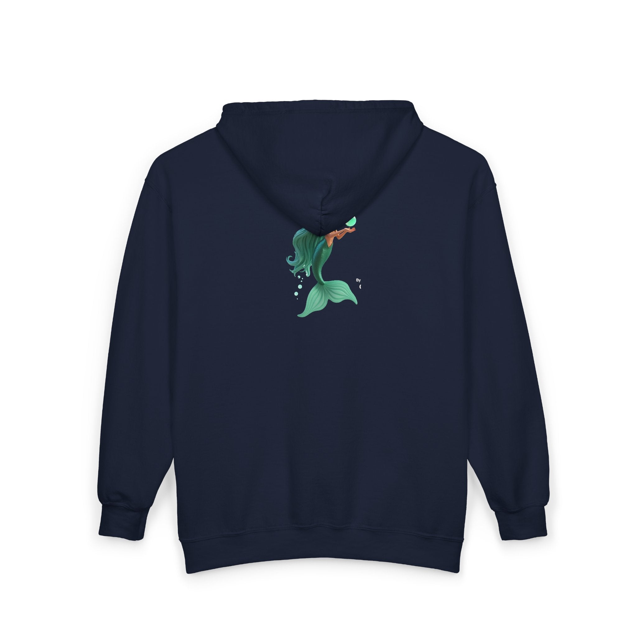 Mermaid Full-Zip Hoodie – Teal Sea Siren Graphic