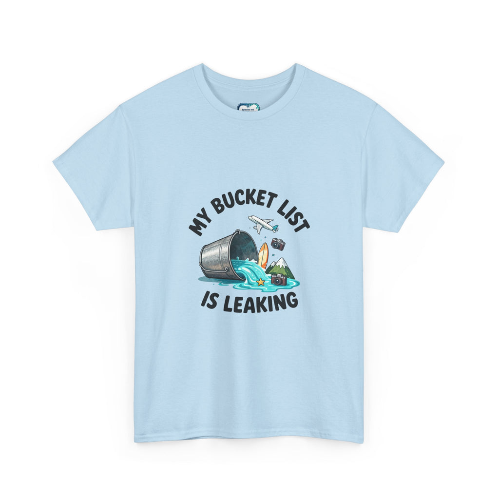 Bucket List Graphic Tee – Funny Travel Adventure Shirt | Species Ink