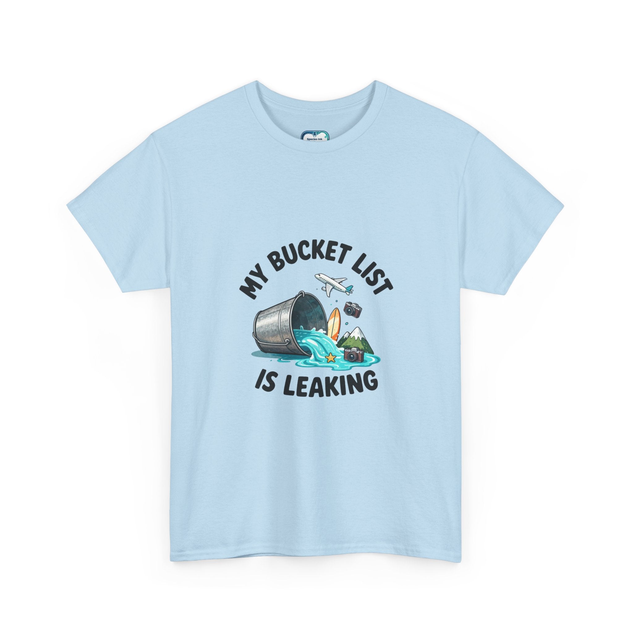 Bucket List Graphic Tee – Funny Travel Adventure Shirt | Species Ink