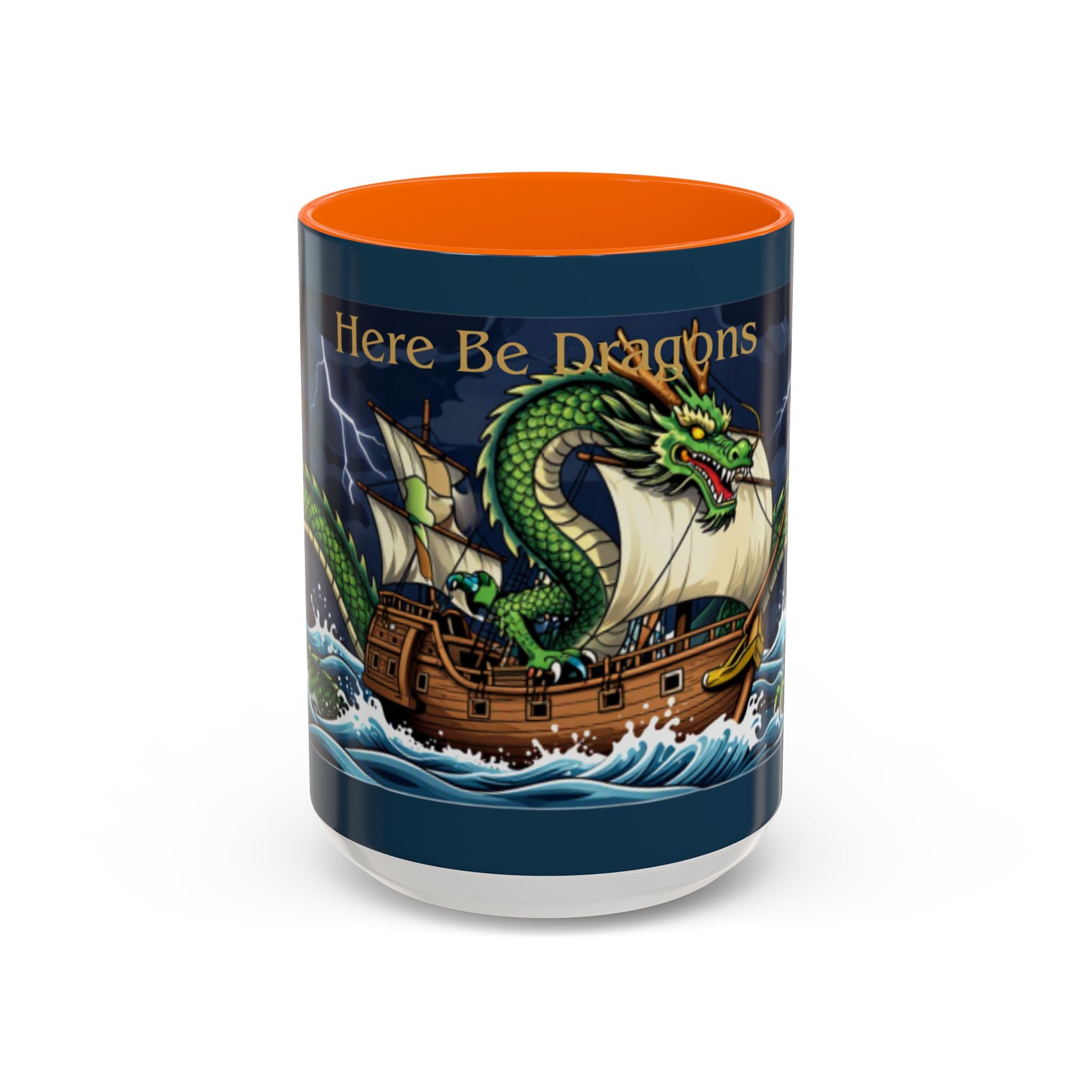 Here Be Dragons Dragon Mug – Fantasy Art | Species Ink