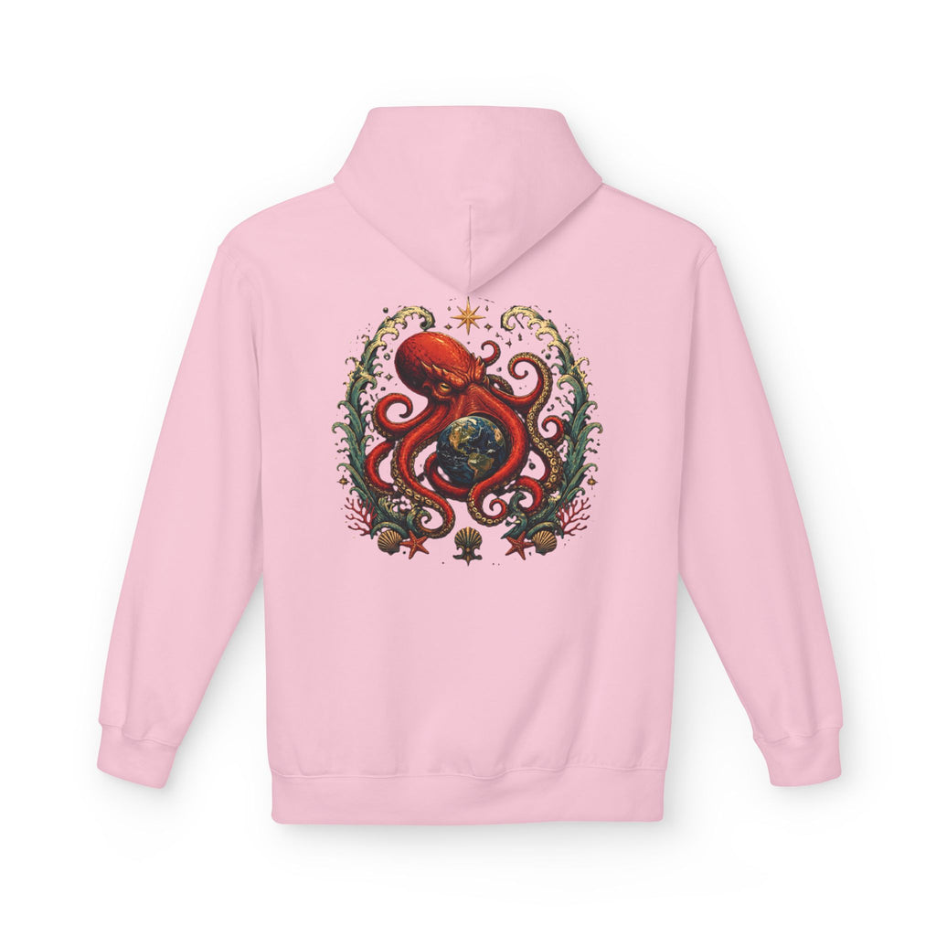 Octopus World Hug Hoodie — Nautical Ocean Conservation Graphic Hoodie