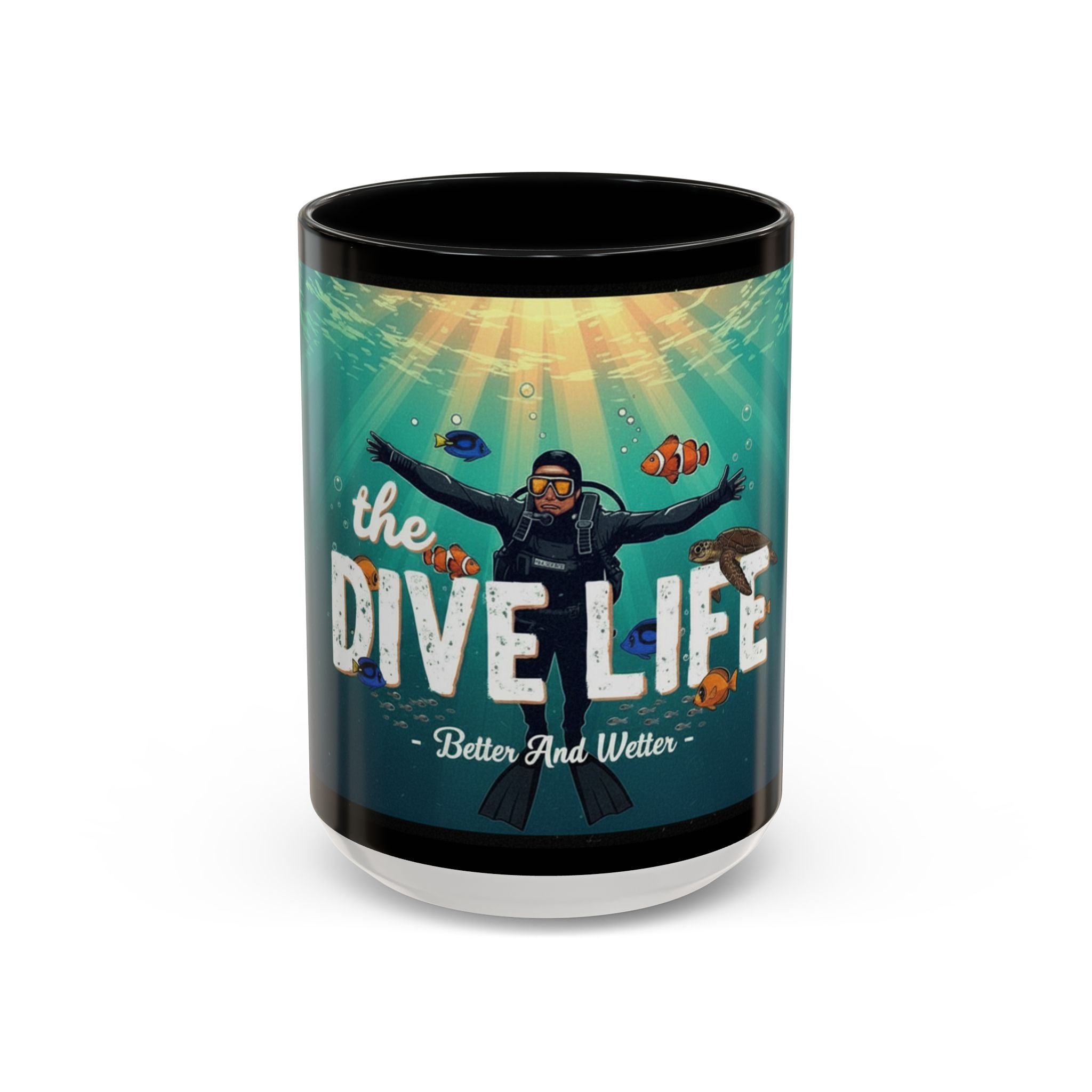 Dive Life Accent Coffee Mug — Better and Wetter