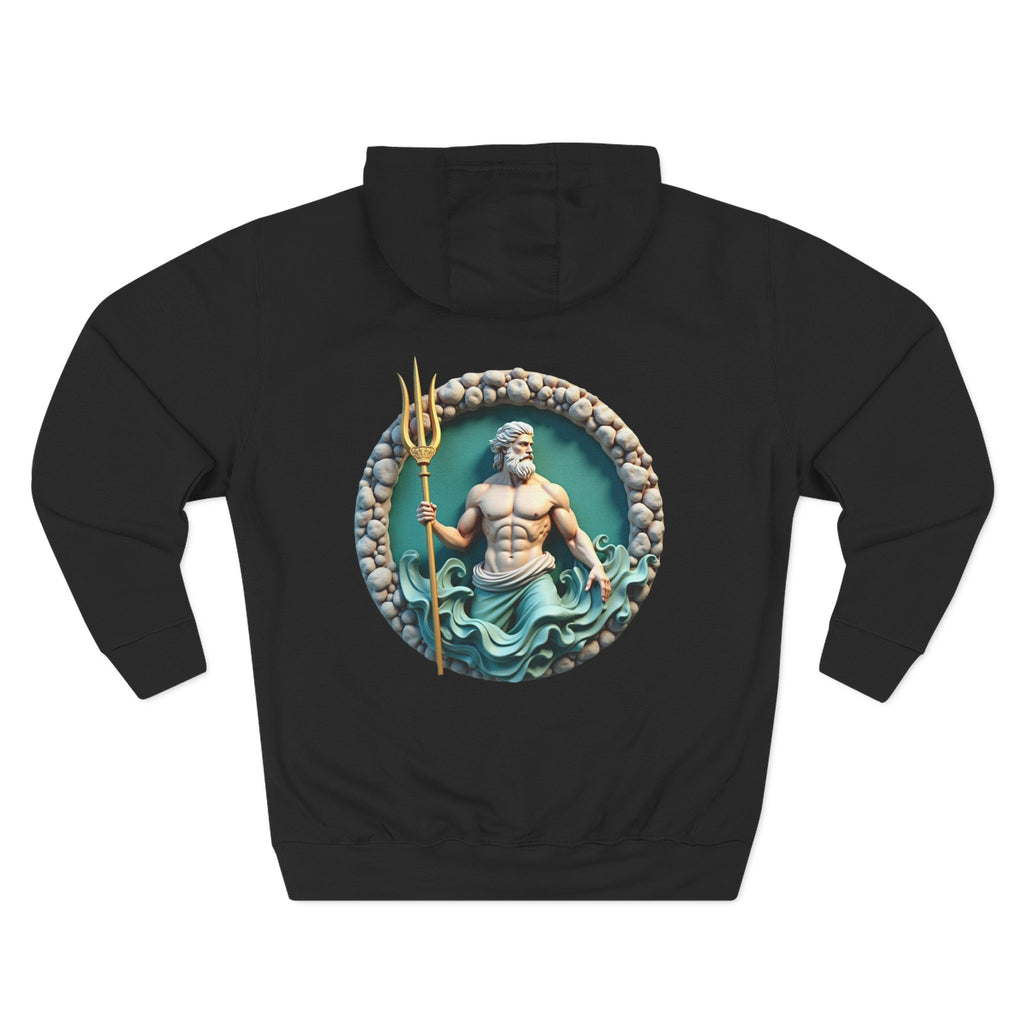 Poseidon Trident Hoodie — Mythical Sea God Graphic Pullover