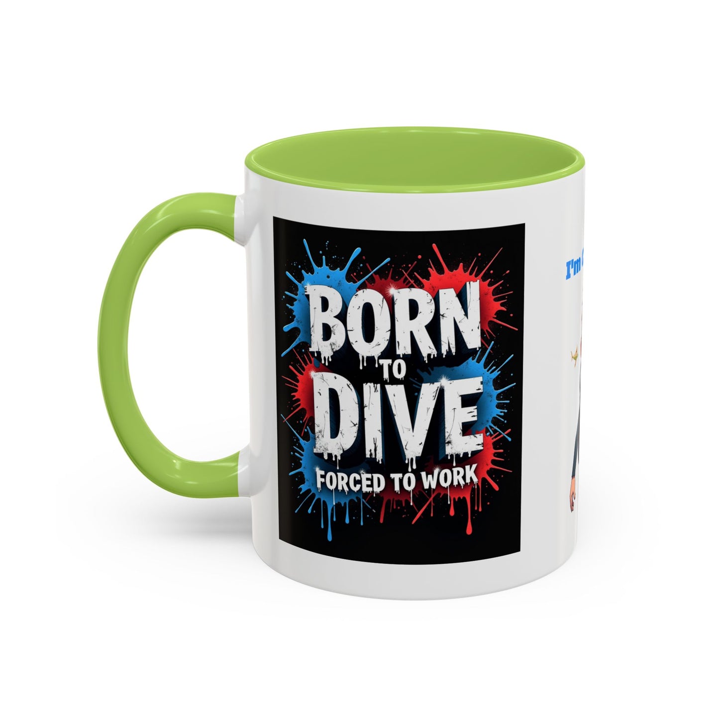 Born to Dive Coffee Mug - 'I'm Certifiable' Scuba Diver Accent Mug (11/15oz)