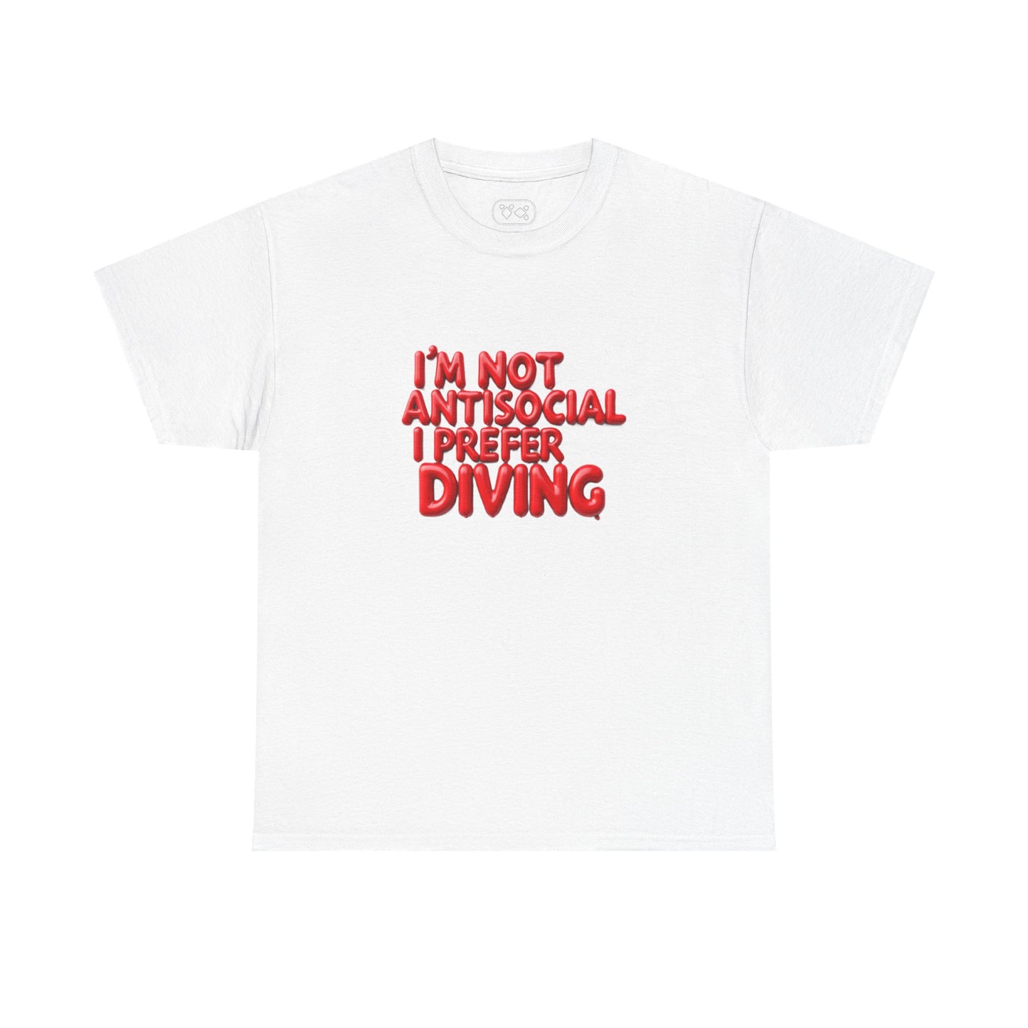 Diving T-Shirt – "I'm Not Antisocial I Prefer Diving" Graphic Tee