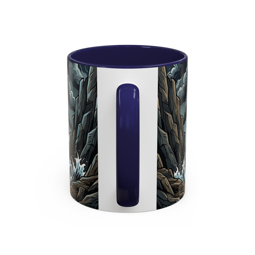 Sea Serpent Attack Coffee Mug — Nautical Storm Art Accent Mug (11/15oz)