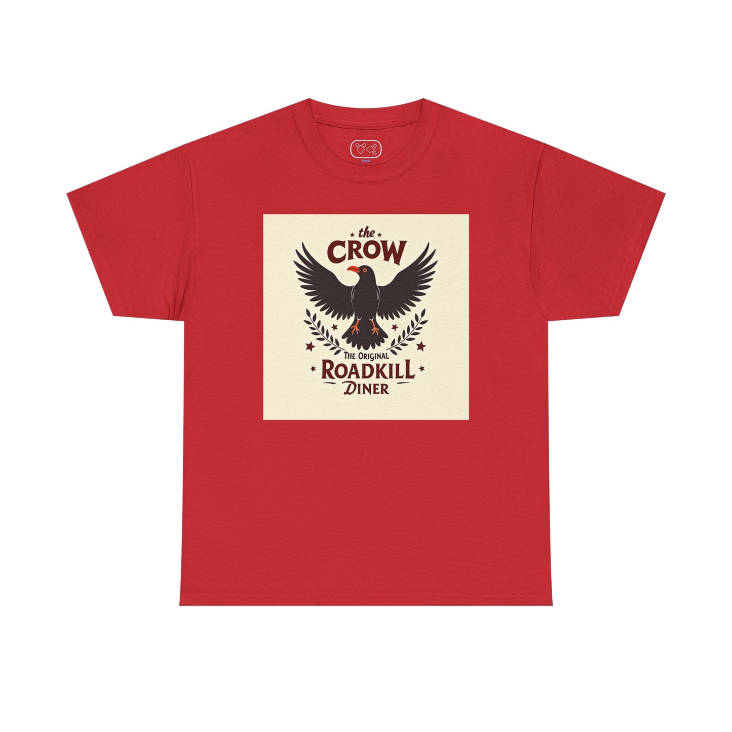 Crow Roadkill Diner T-Shirt — Retro Raven Graphic Tee