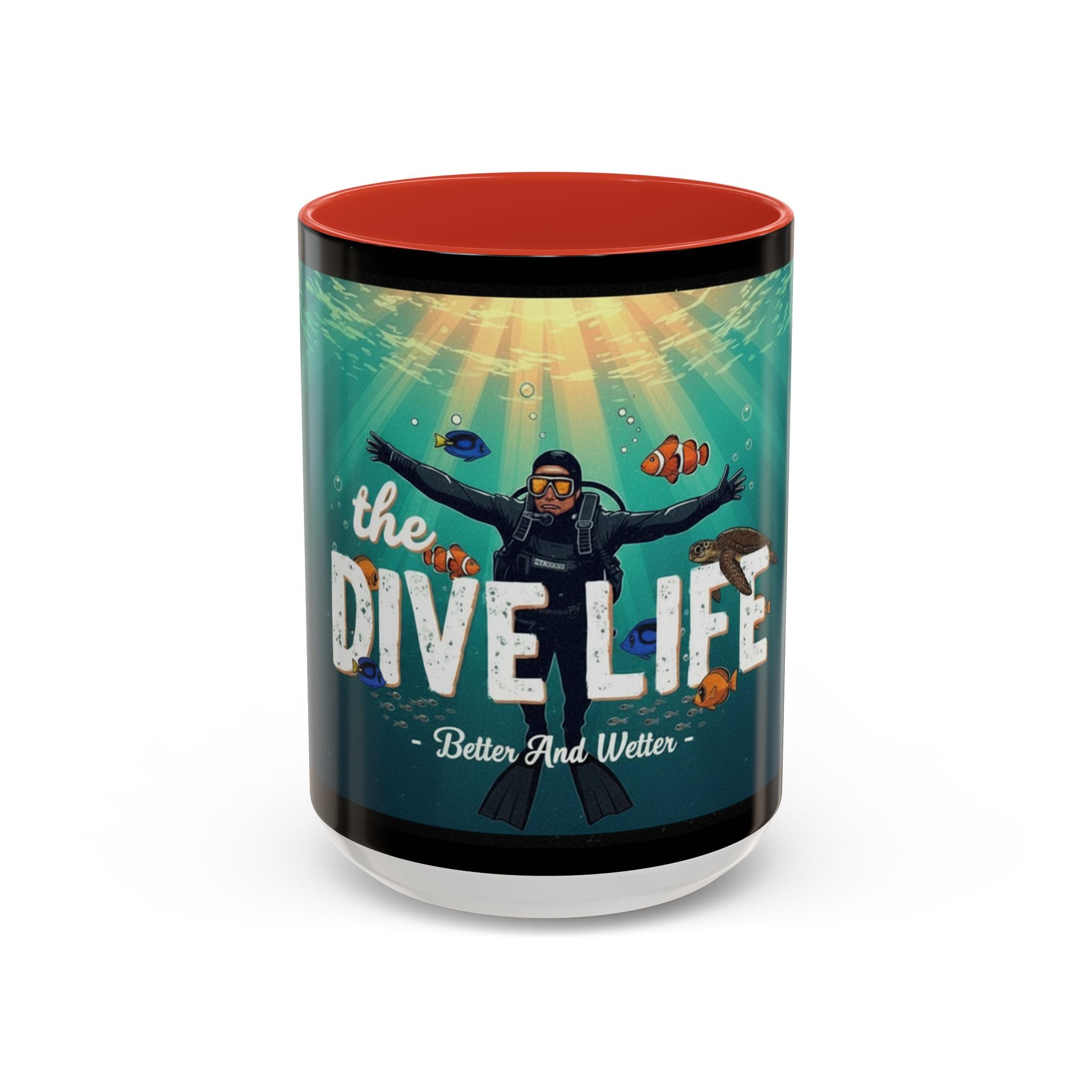 Dive Life Accent Coffee Mug — Better and Wetter