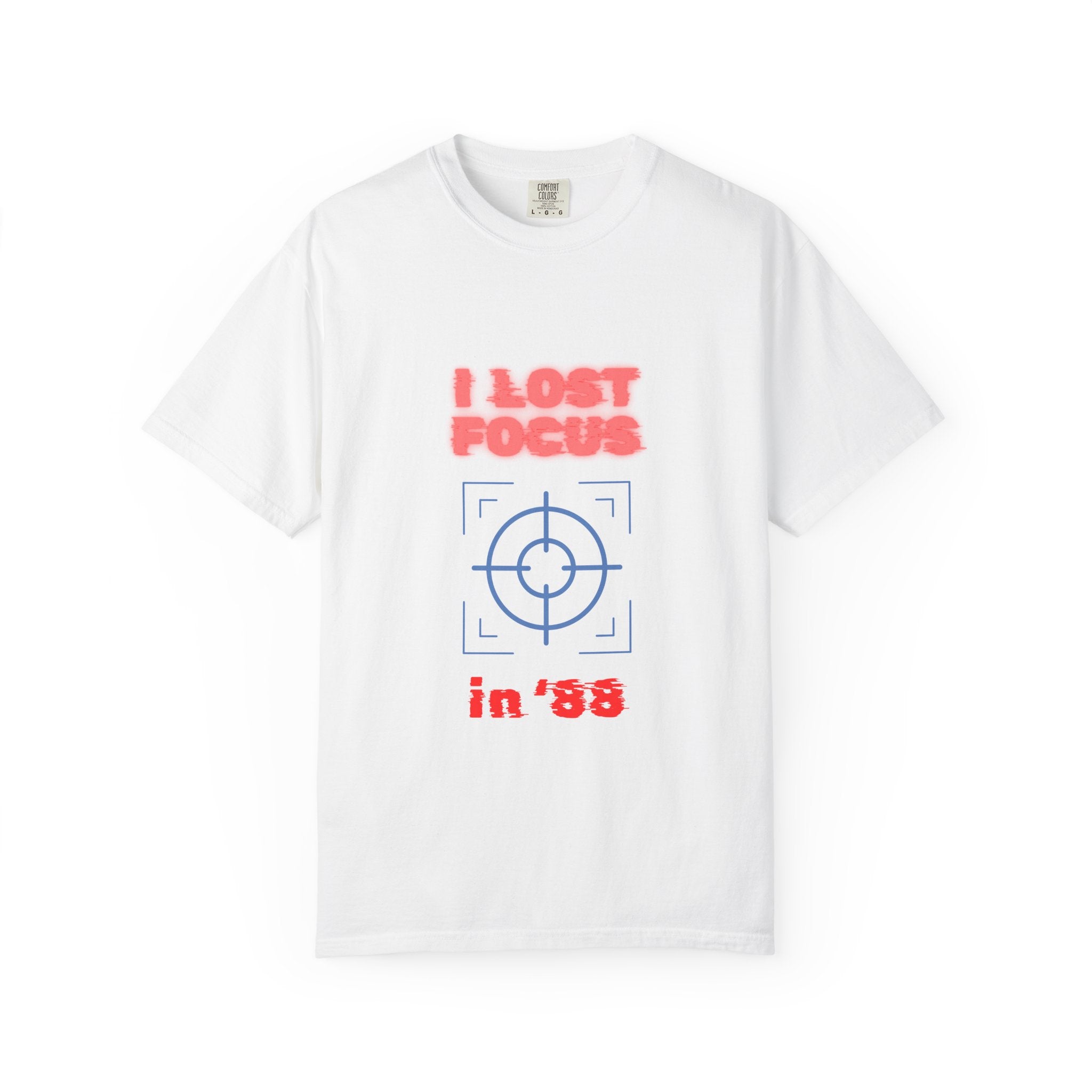 I lost my focus in '88 Tee - Retro Neon Target Graphic T-Shirt