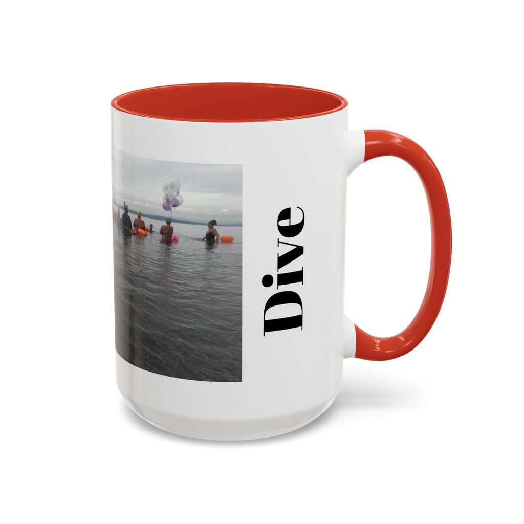Free Divers Photo Accent Coffee Mug – Scenic Sea Diving Crew 11oz/15oz