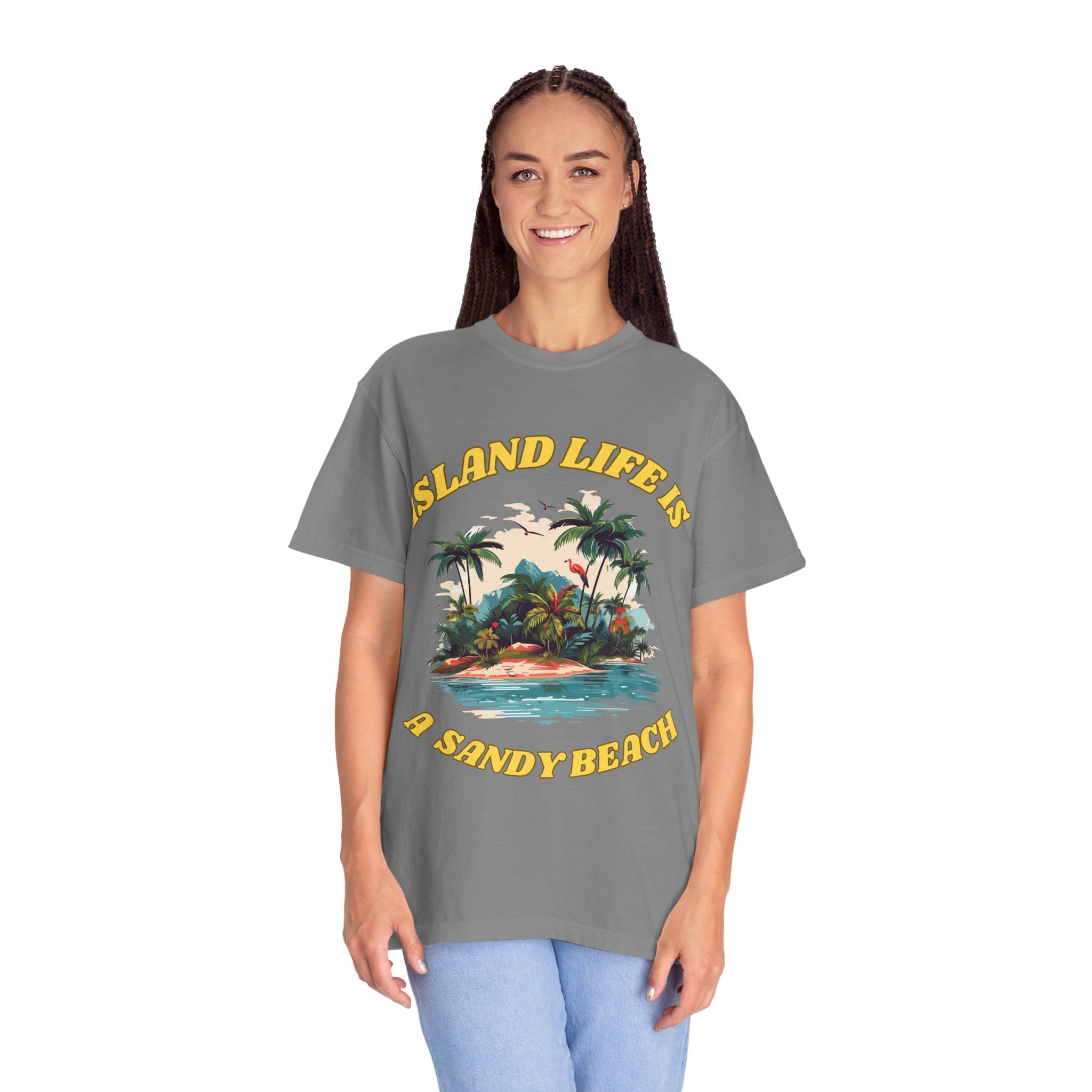 Island Life Beach T-Shirt — "Island Life Is A Sandy Beach" Tropical Tee