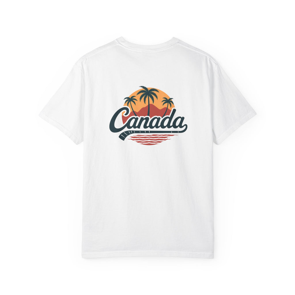 Canada Tropical Tee — Retro Palm Tree Sunset T‑Shirt