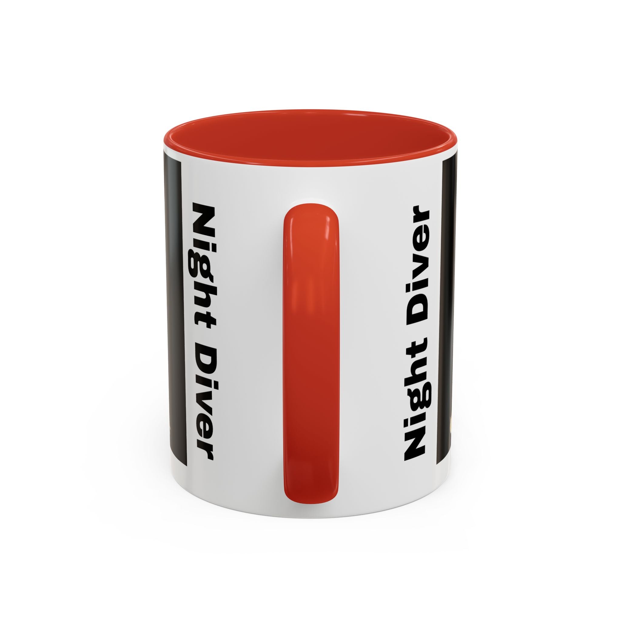Night Diver Coffee Mug — Scuba Diver Graphic Accent Mug (11/15oz)