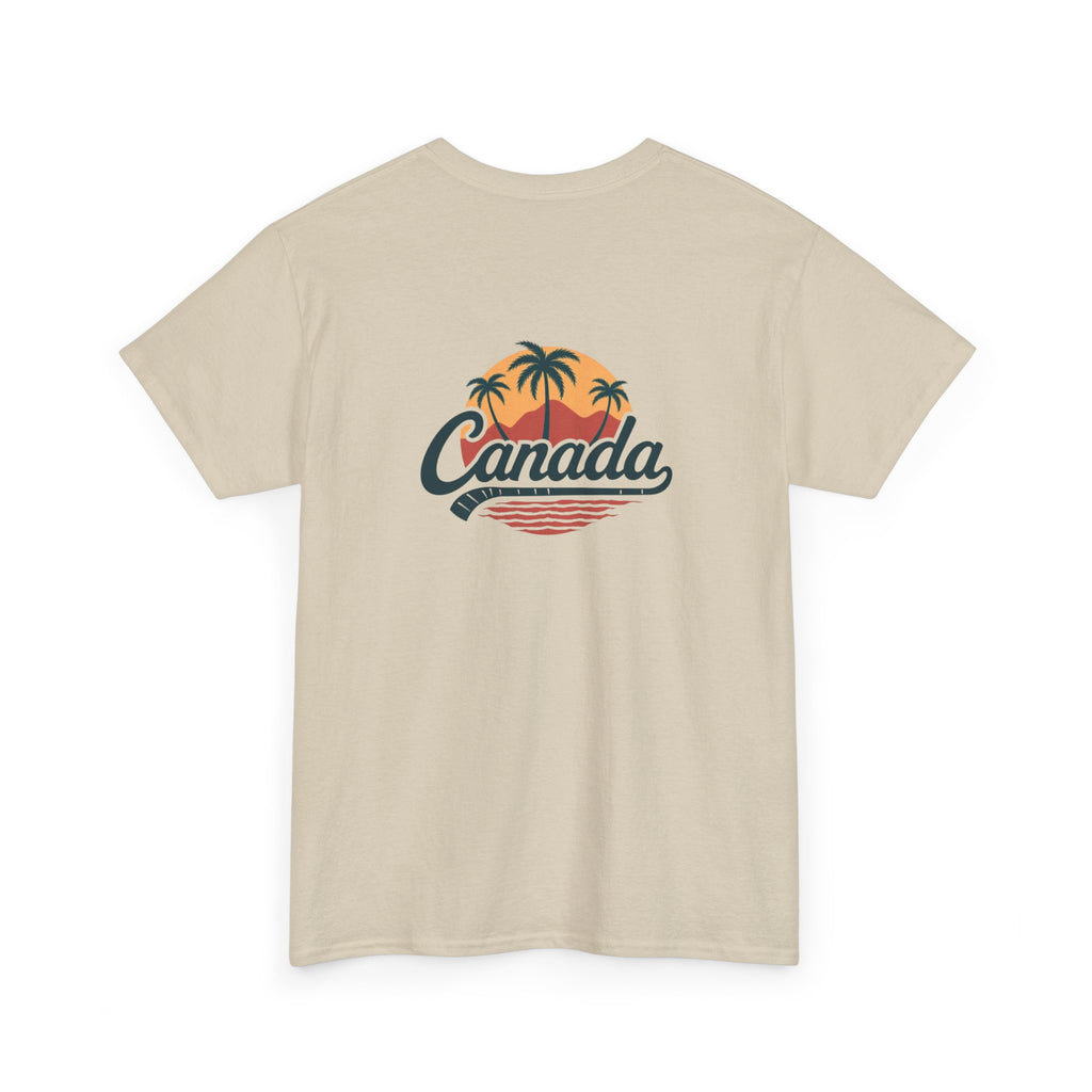 Canada Tropical Tee — Retro Palm Tree Sunset T‑Shirt