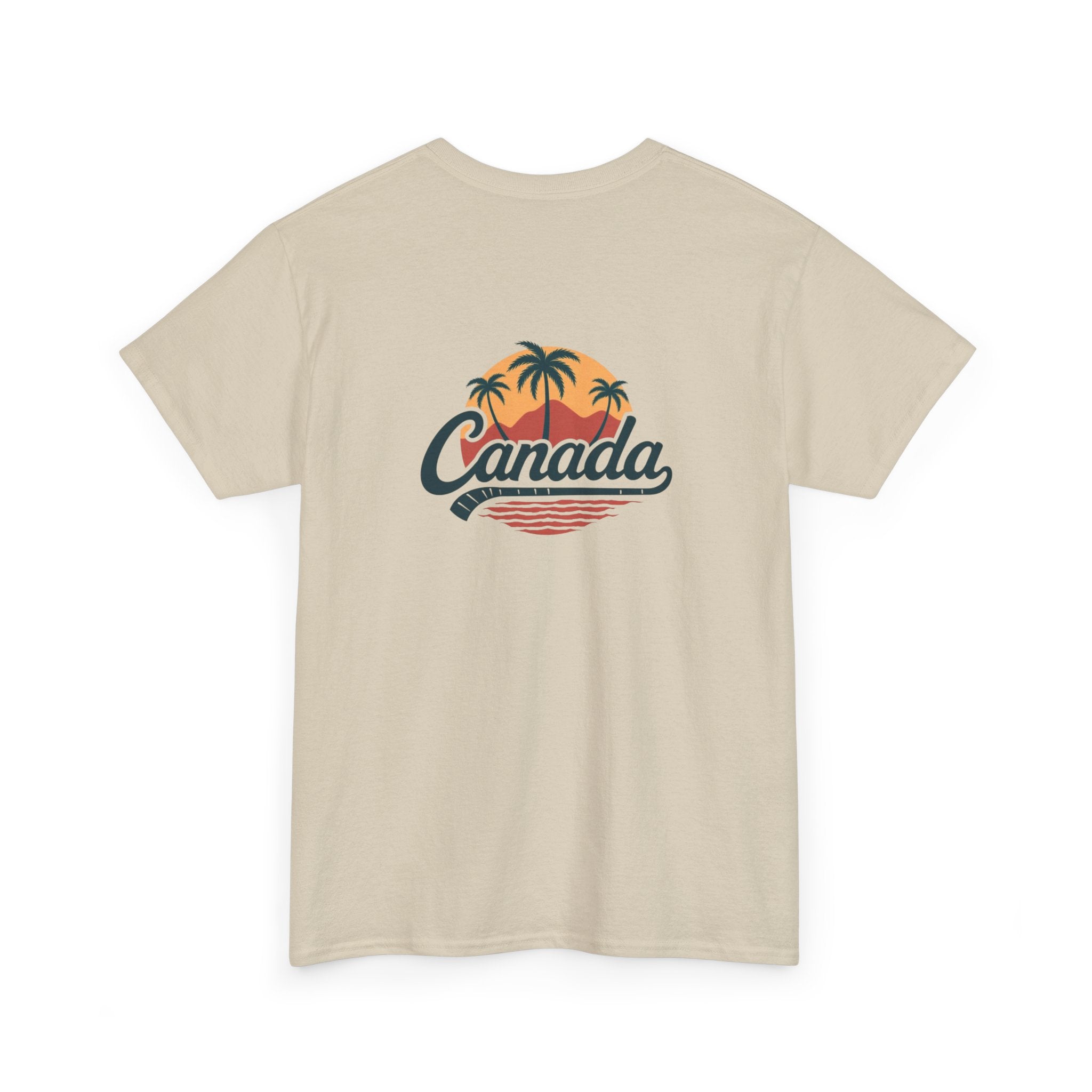 Canada Tropical Tee — Retro Palm Tree Sunset T‑Shirt