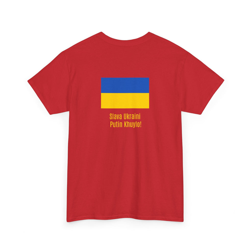Ukraine Flag Tee — "Slava Ukraini, Pishov v Putin" Support Shirt