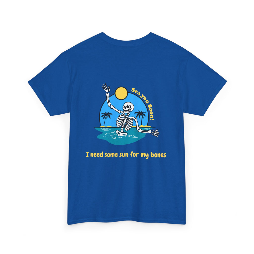 'I Need Some Sun For My Bones' Skeleton Beach Tee