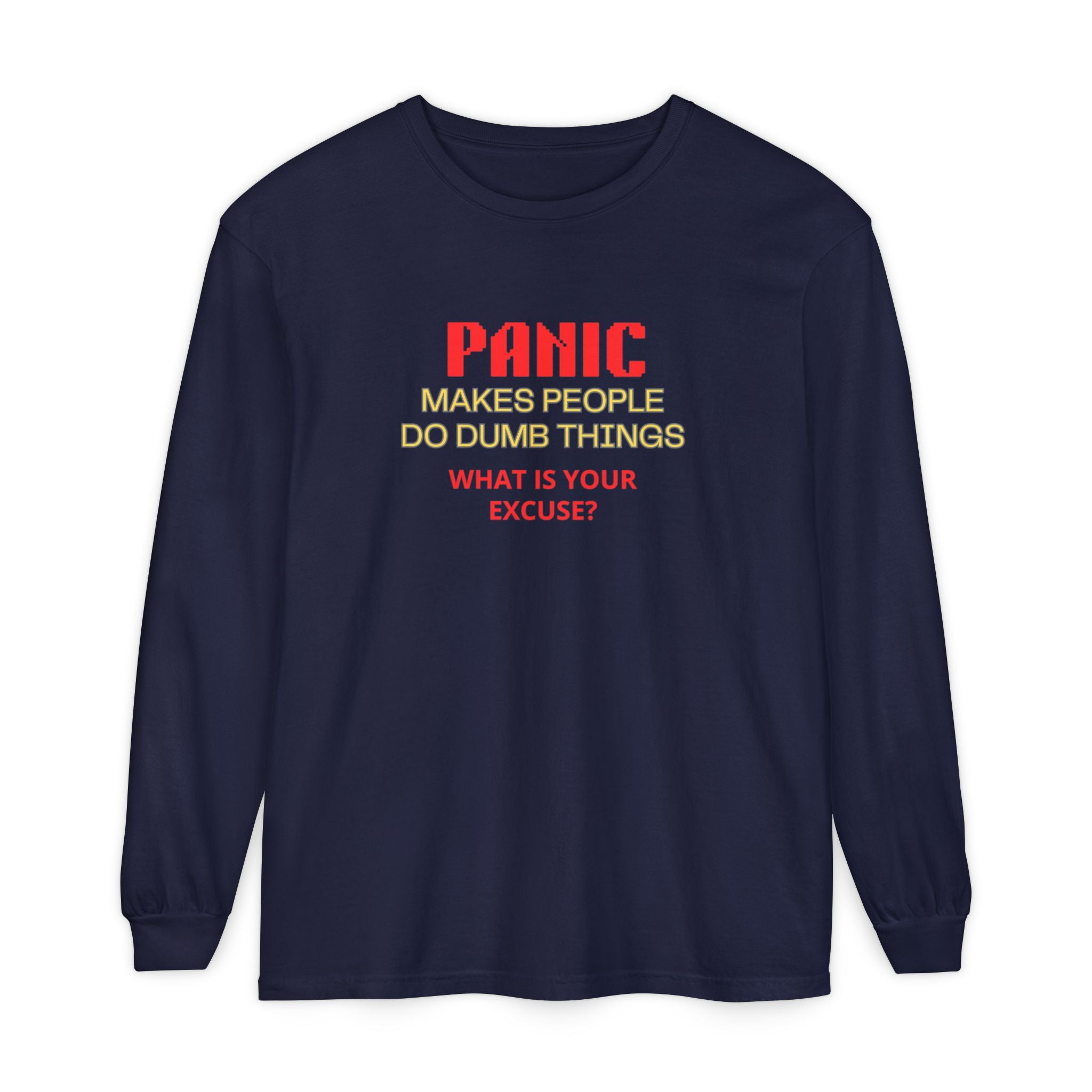 Panic Makes People Graphic Long Sleeve Tee | Species Ink