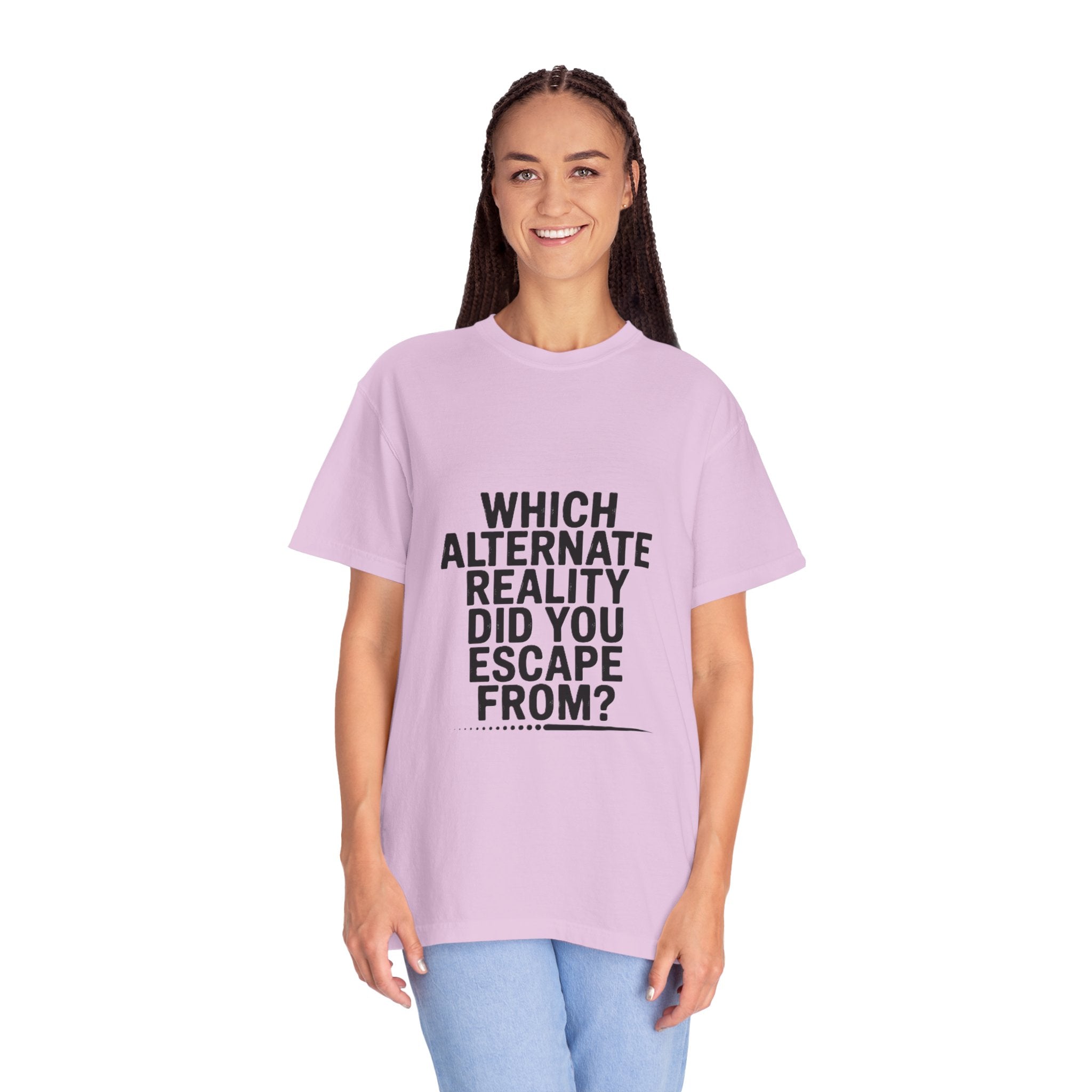 Alternate Reality Graphic Tee – Bold Text Shirt | Species Ink
