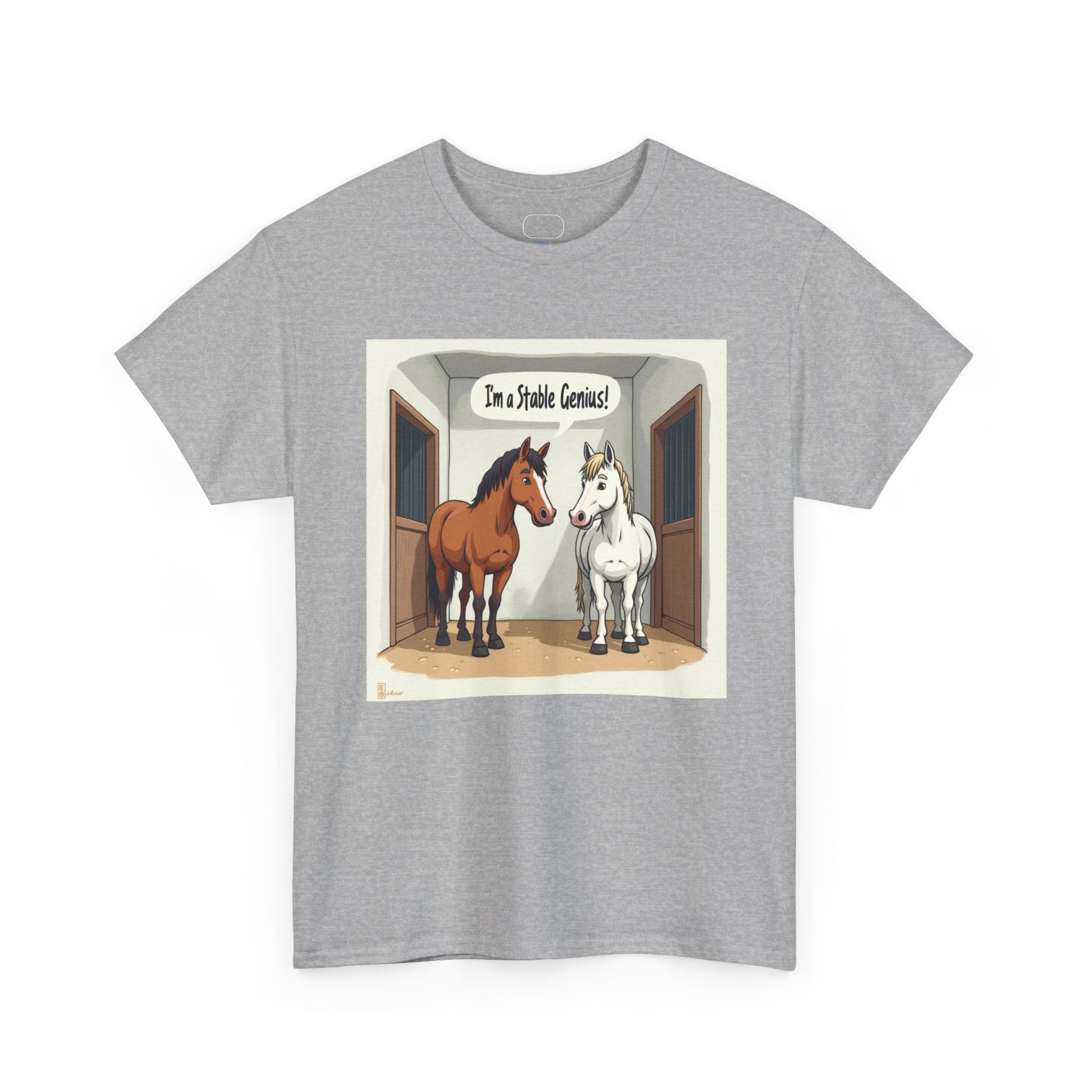 Horse Stable Tee — "I'm Stable Genius" Funny Equestrian T-Shirt