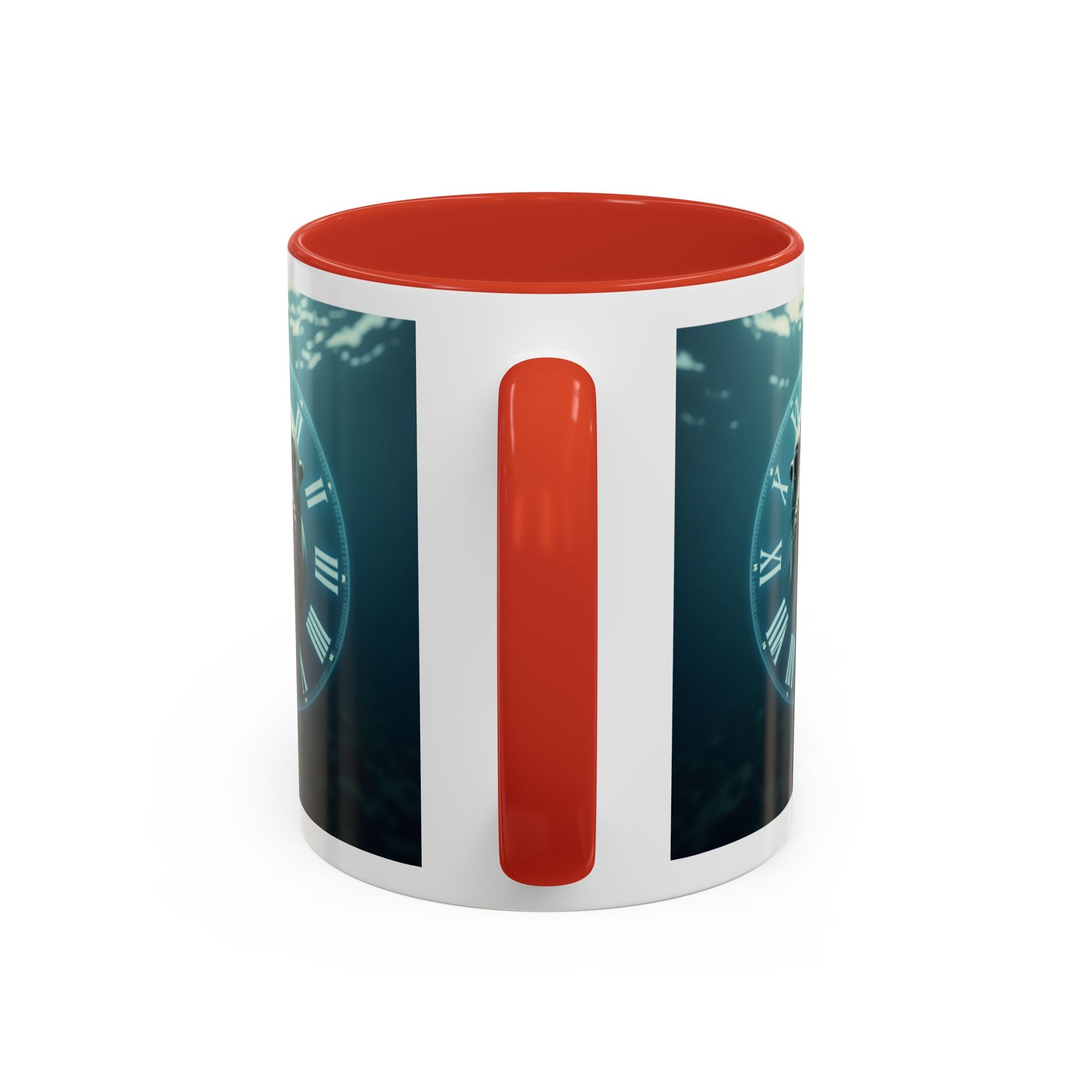 Seal Clock Accent Coffee Mug — Nautical Ocean Animal Coffee Cup (11/15 oz)