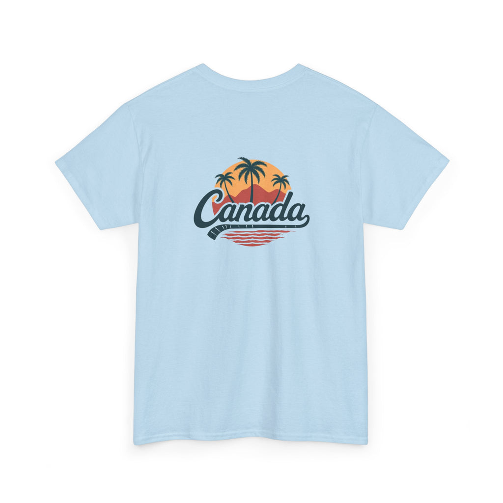 Canada Tropical Tee — Retro Palm Tree Sunset T‑Shirt