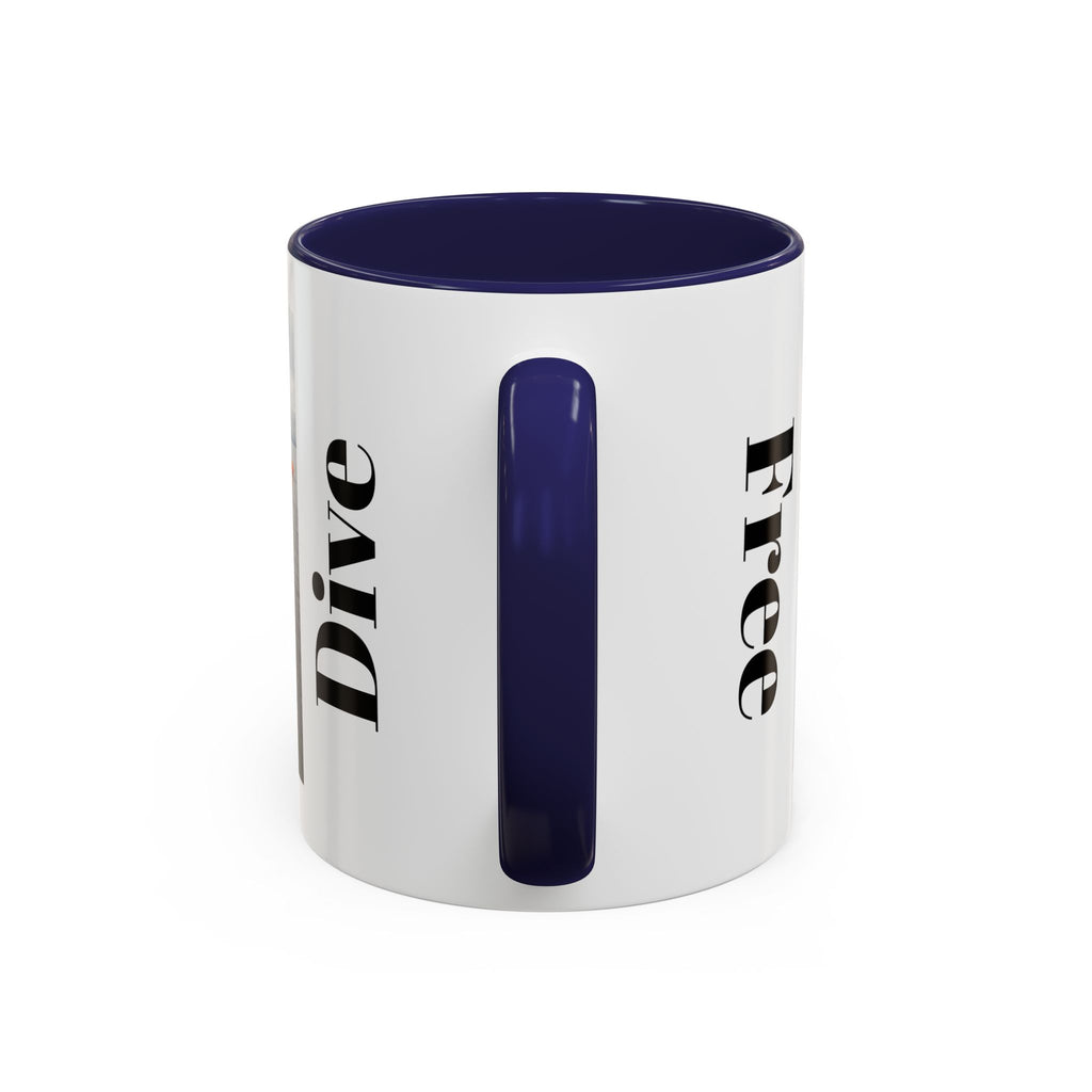 Free Divers Photo Accent Coffee Mug – Scenic Sea Diving Crew 11oz/15oz
