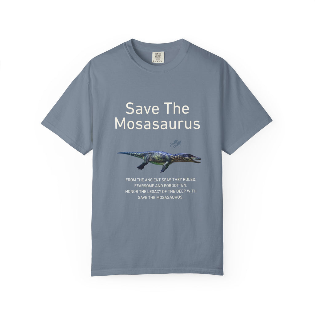 Save The Mosasaurus T-Shirt — Vintage Marine Dinosaur Tee
