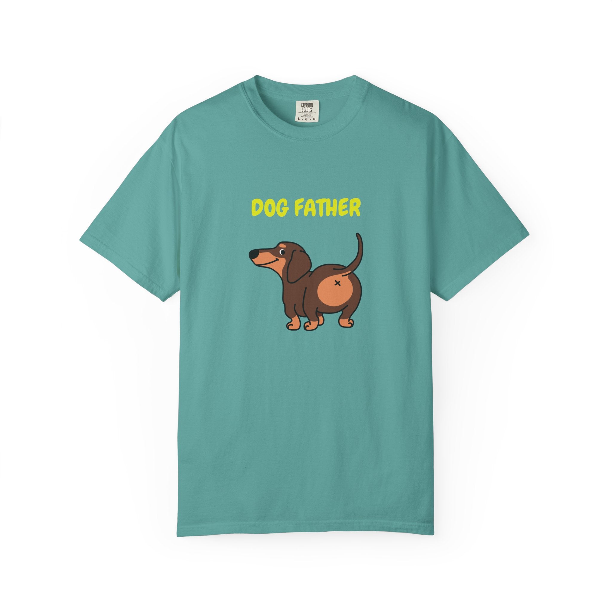Dog Father T-Shirt – Cute Dachshund Graphic Tee for Dog Dads, Father’s Day Gift