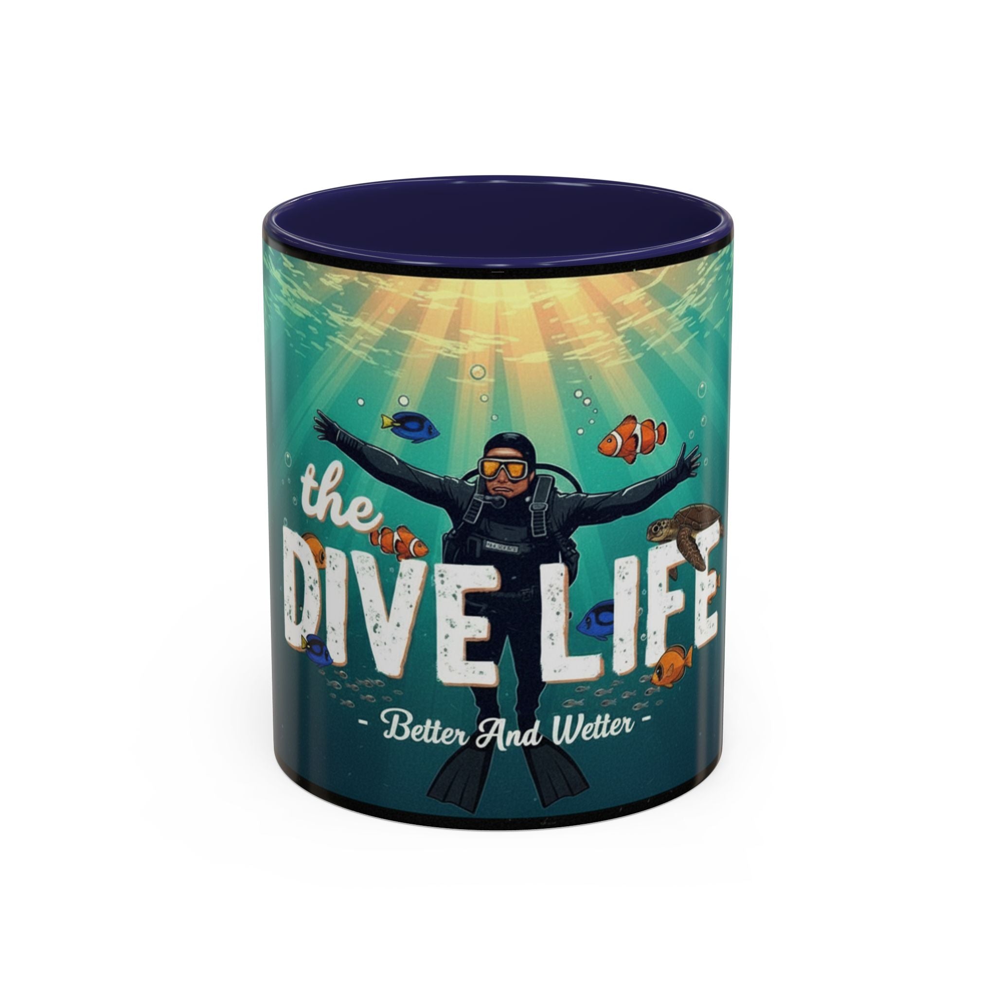 Dive Life Accent Coffee Mug — Better and Wetter