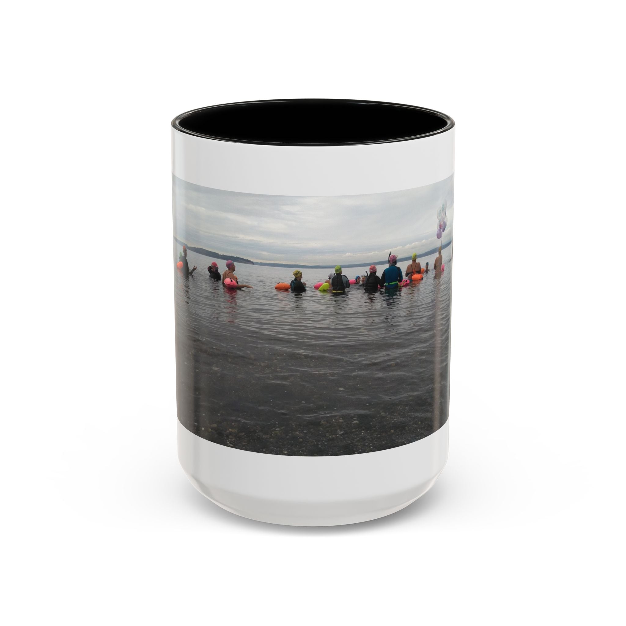 Free Divers Photo Accent Coffee Mug – Scenic Sea Diving Crew 11oz/15oz