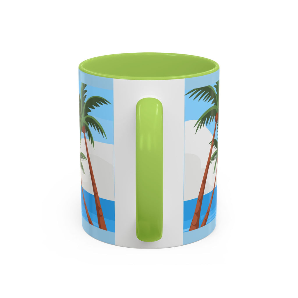 Coffee Mug — “I’m Just Coasting” Tropical Palm Beach Ceramic Accent Mug