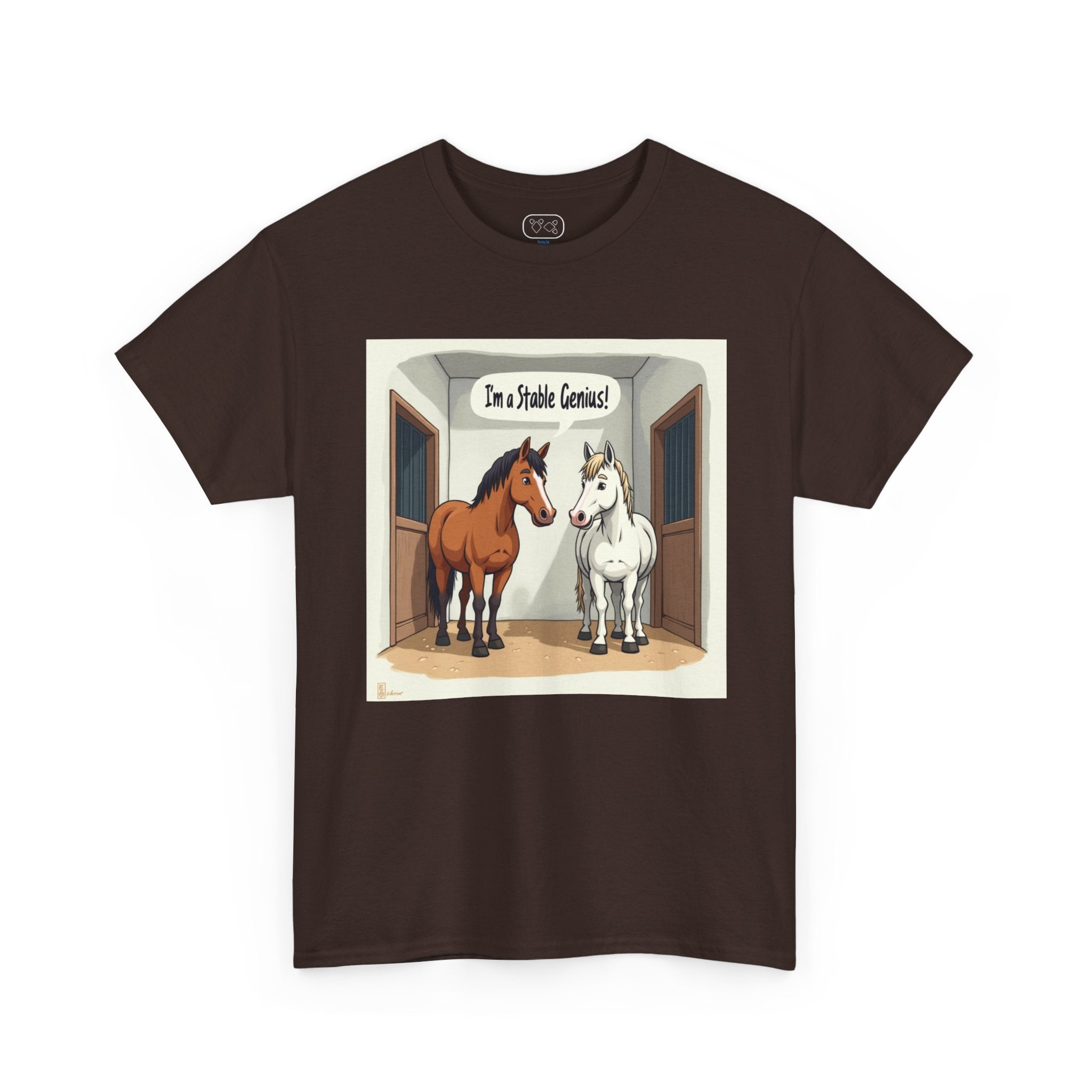 Horse Stable Tee — "I'm Stable Genius" Funny Equestrian T-Shirt