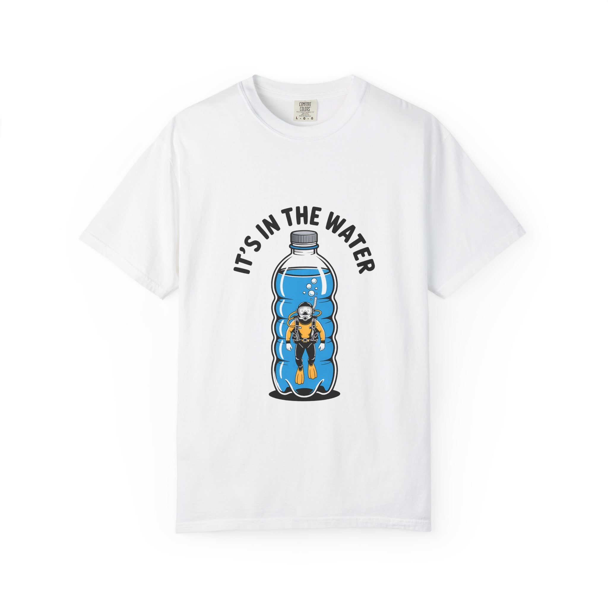 It's in the Water T-Shirt — Scuba Diver Bottle Graphic Tee