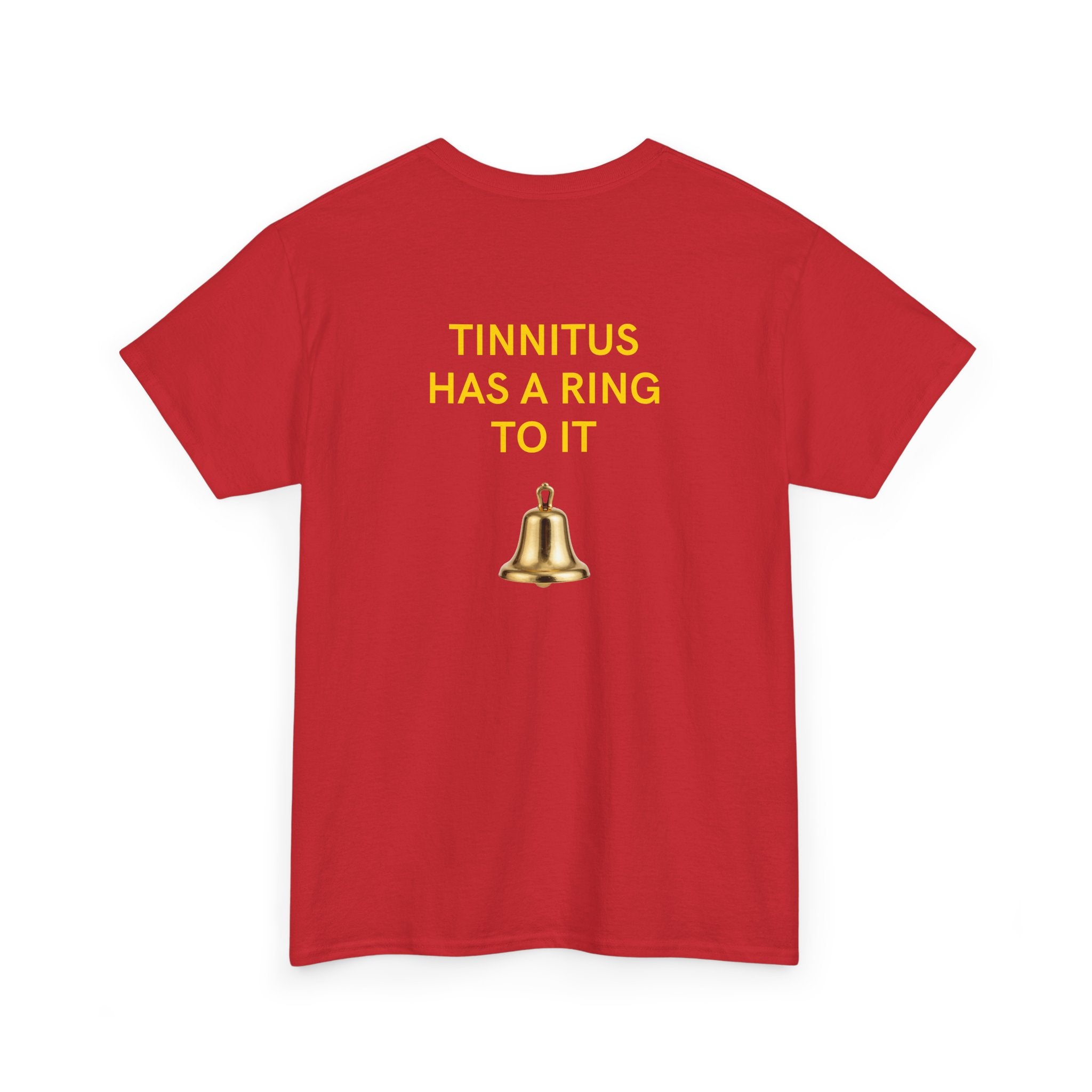 "Tinnitus Has a Ring to It" Graphic Tee (Bell Design)