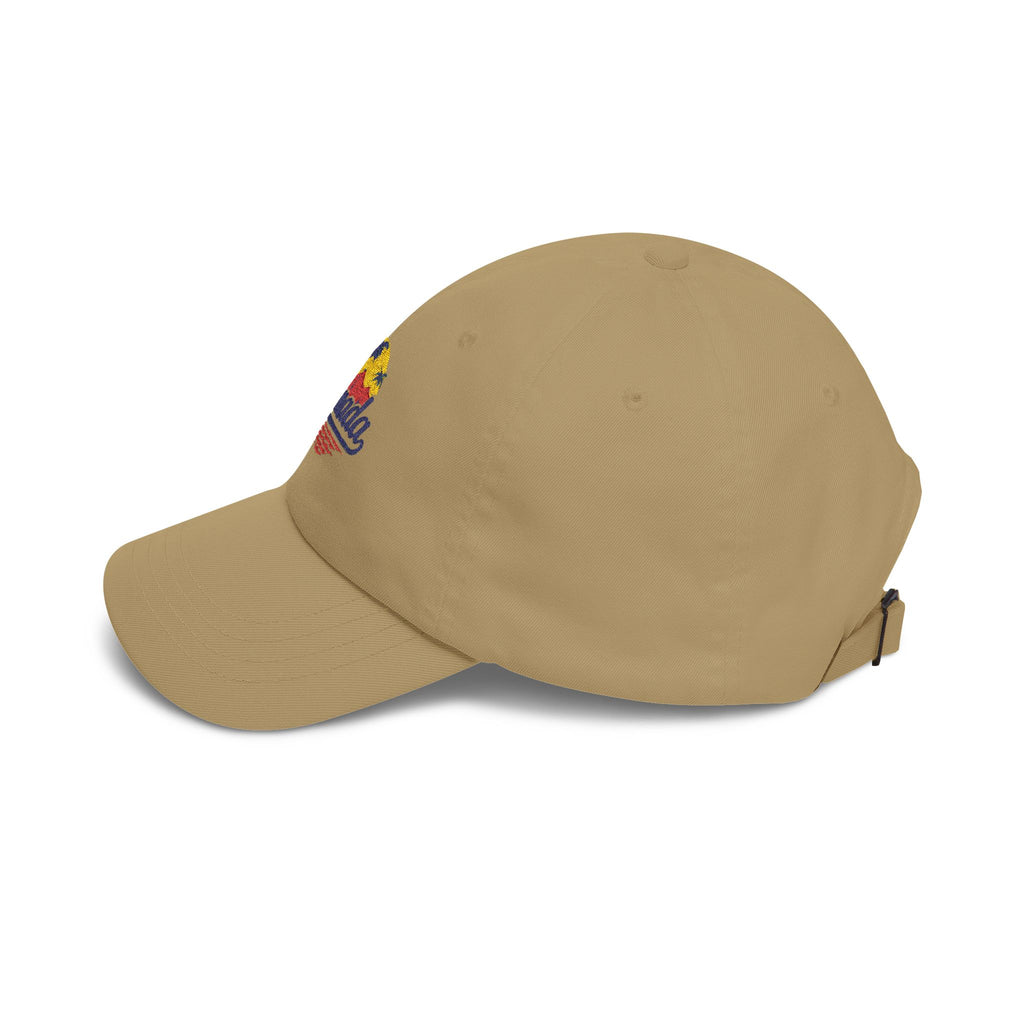 Canada Tropical Dad Cap — Vintage Palm Tree Sunset Embroidered Hat