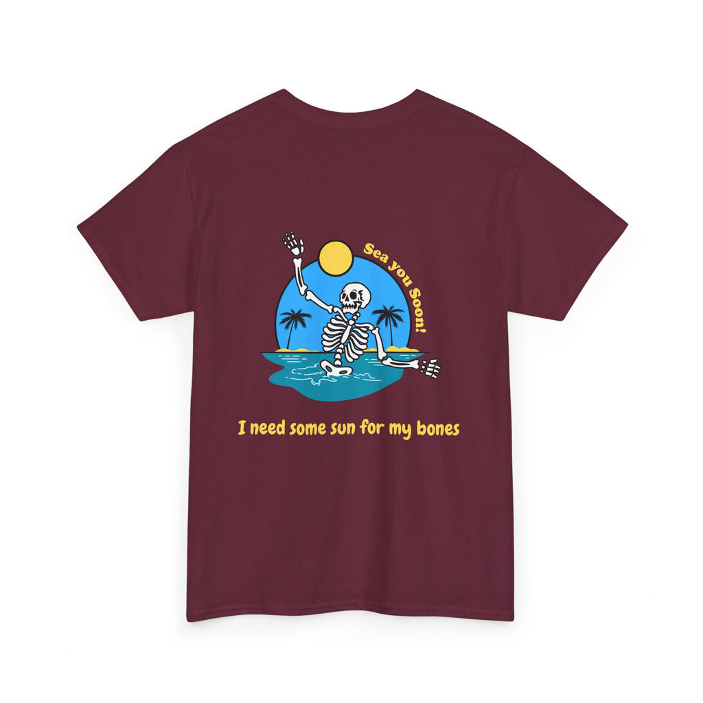 'I Need Some Sun For My Bones' Skeleton Beach Tee