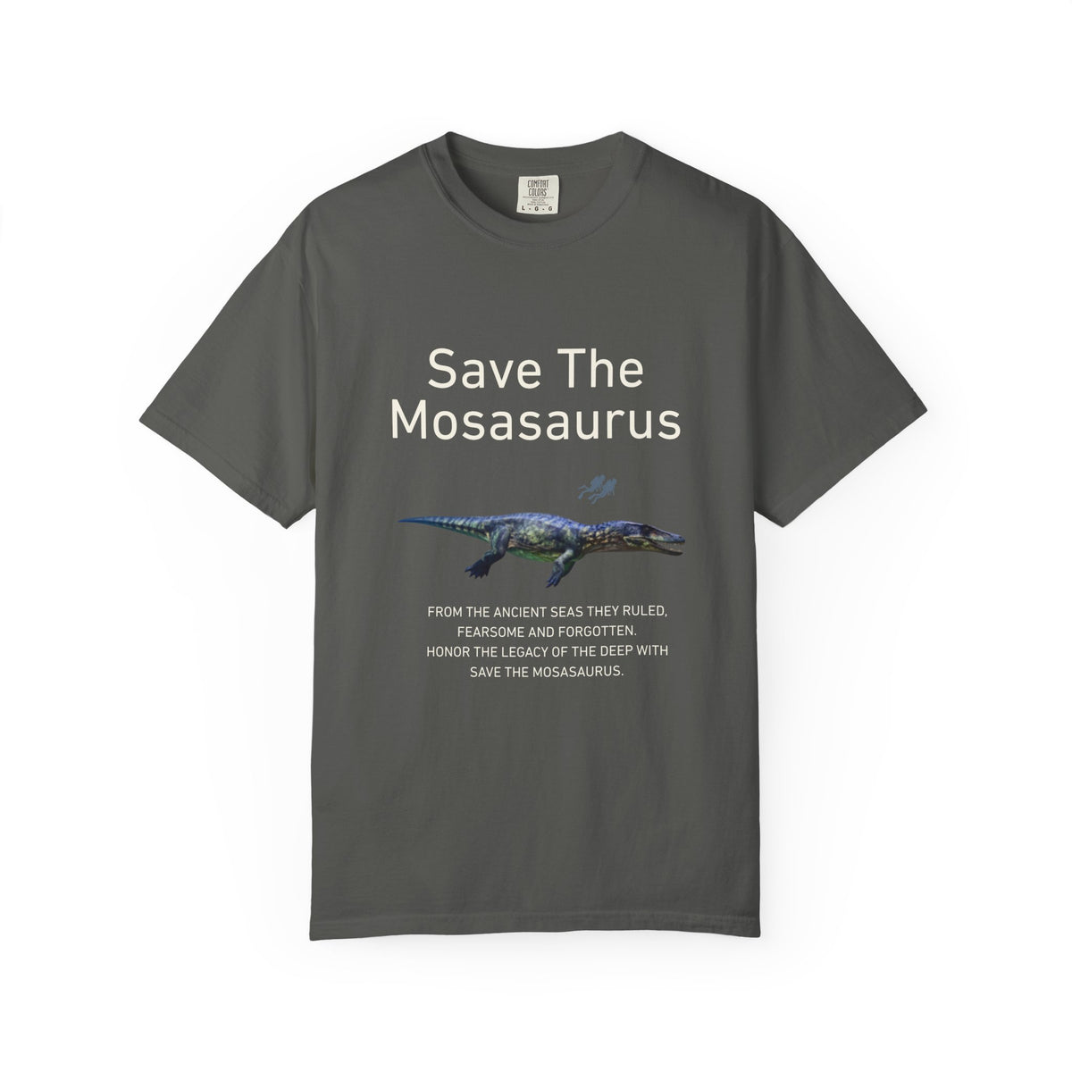 Save The Mosasaurus T-Shirt — Vintage Marine Dinosaur Tee