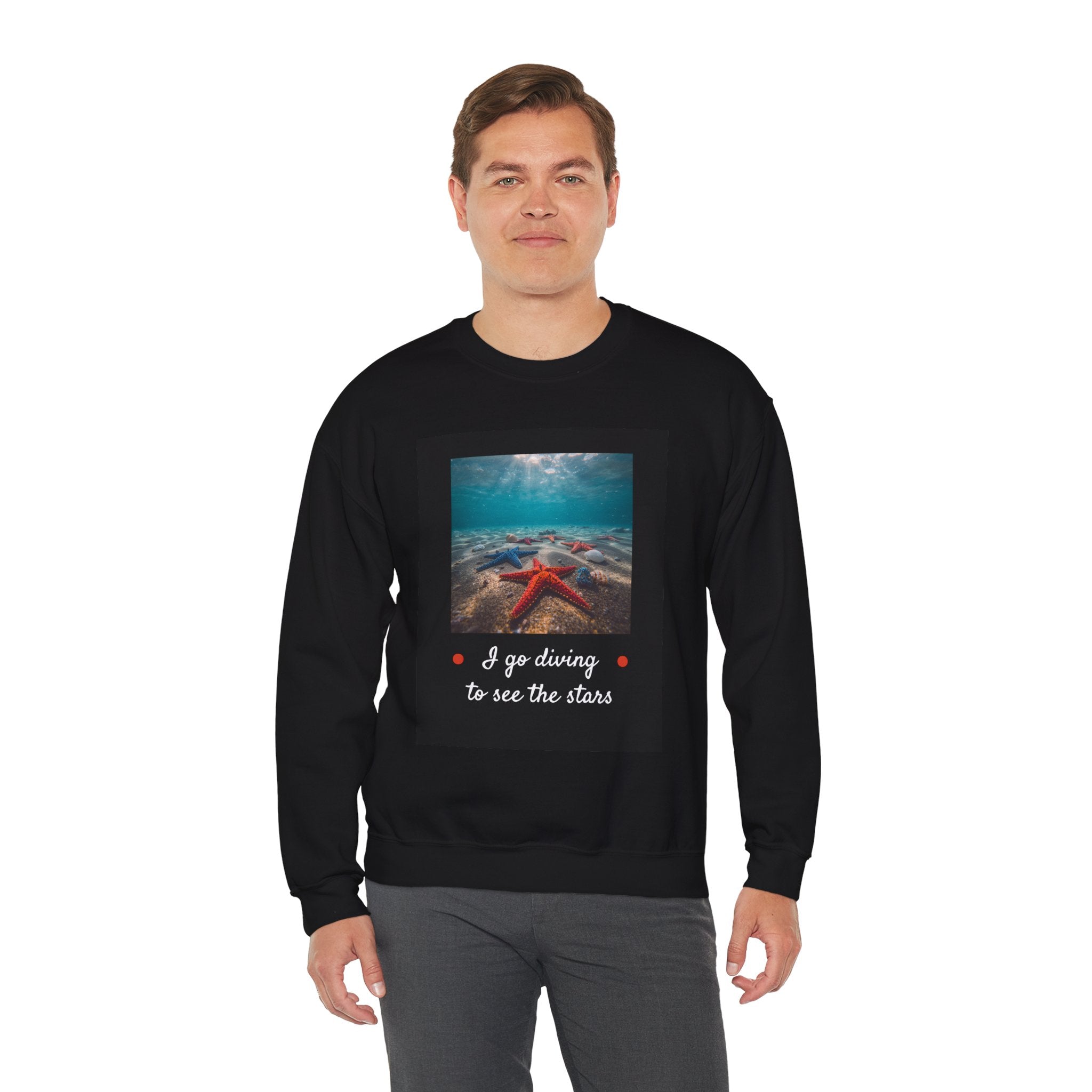 Starfish Scuba Sweatshirt – "I go diving to see the stars" Crewneck